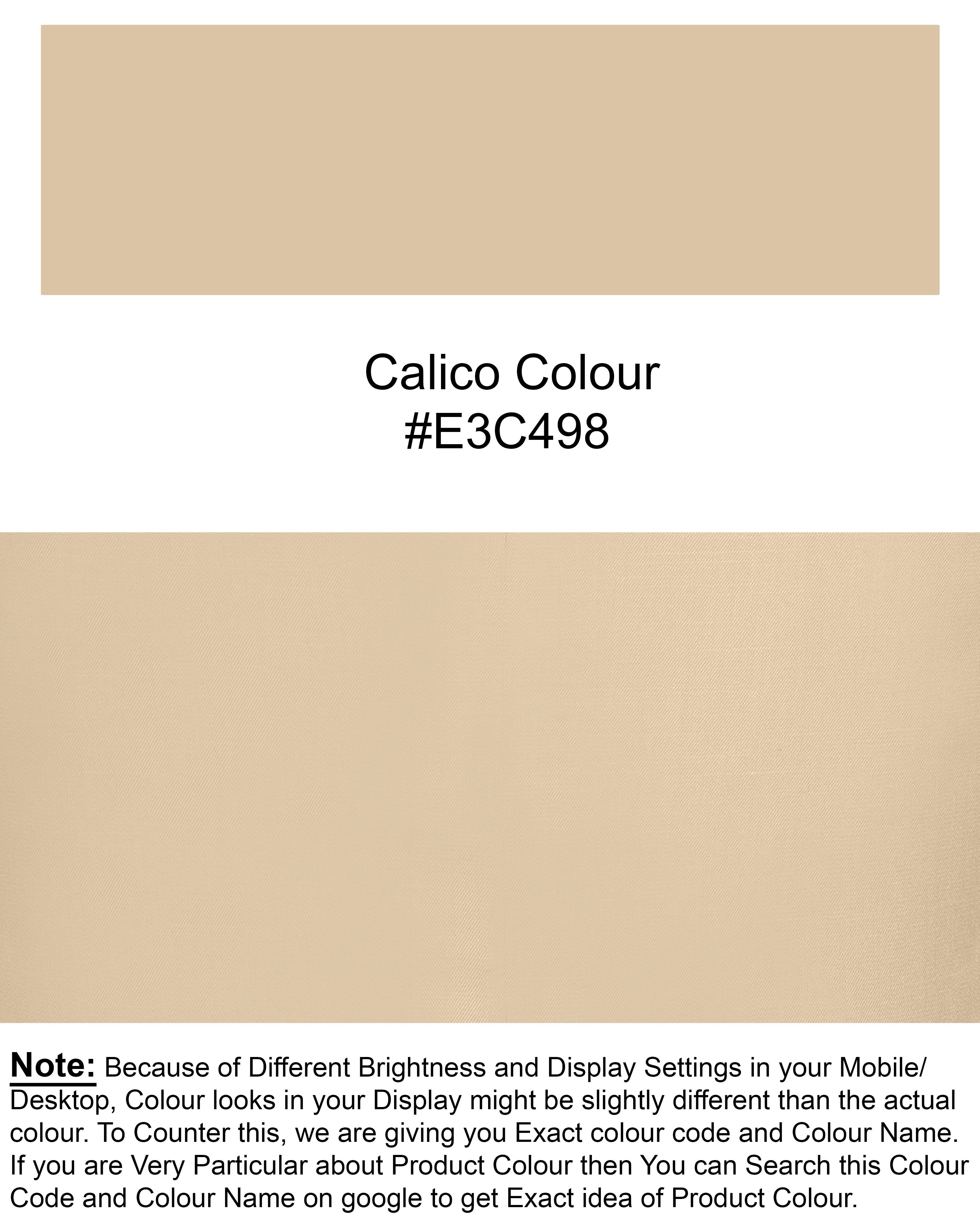 Calico Cream Subtle Sheen Designer Blazer