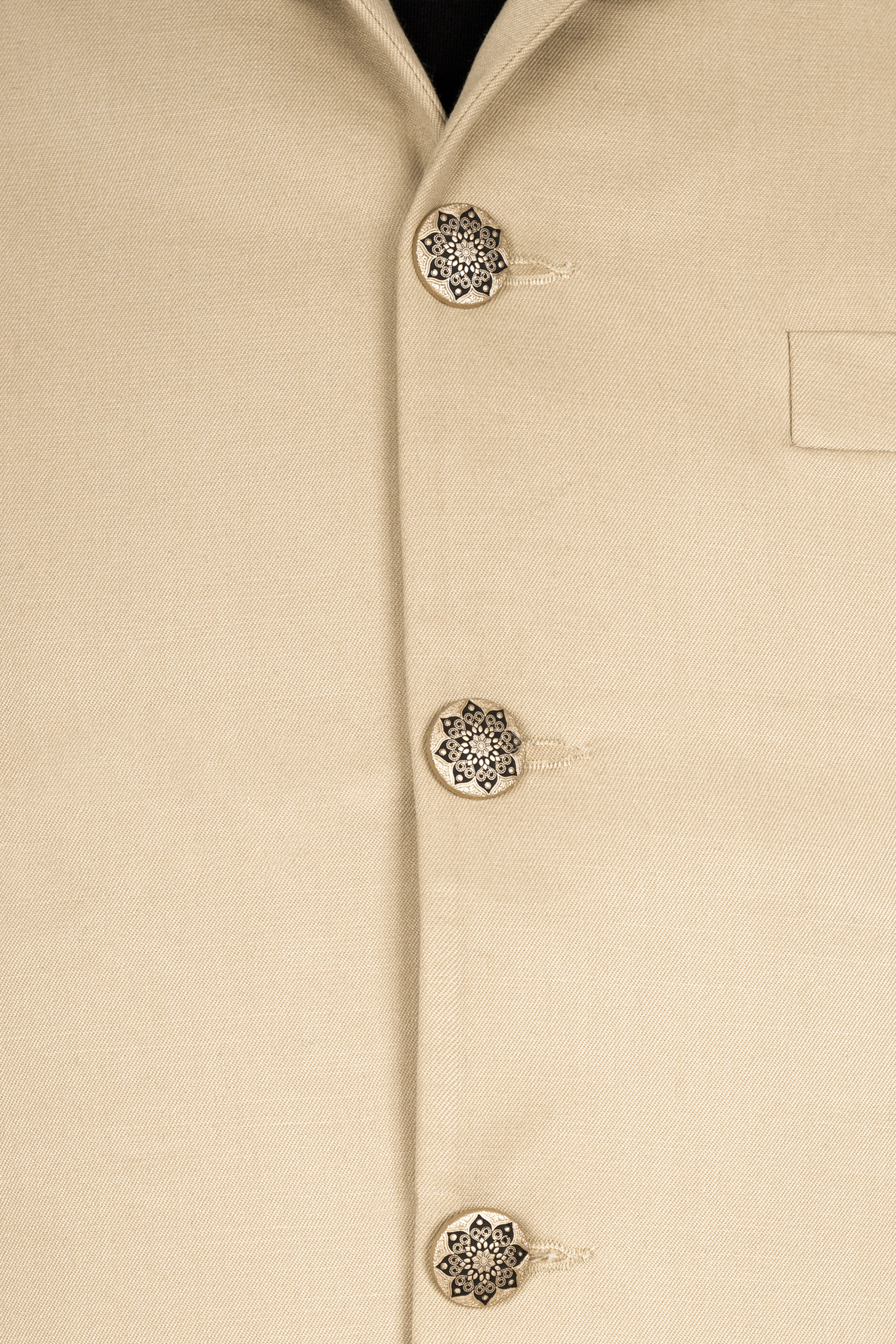 Calico Cream Subtle Sheen Designer Blazer