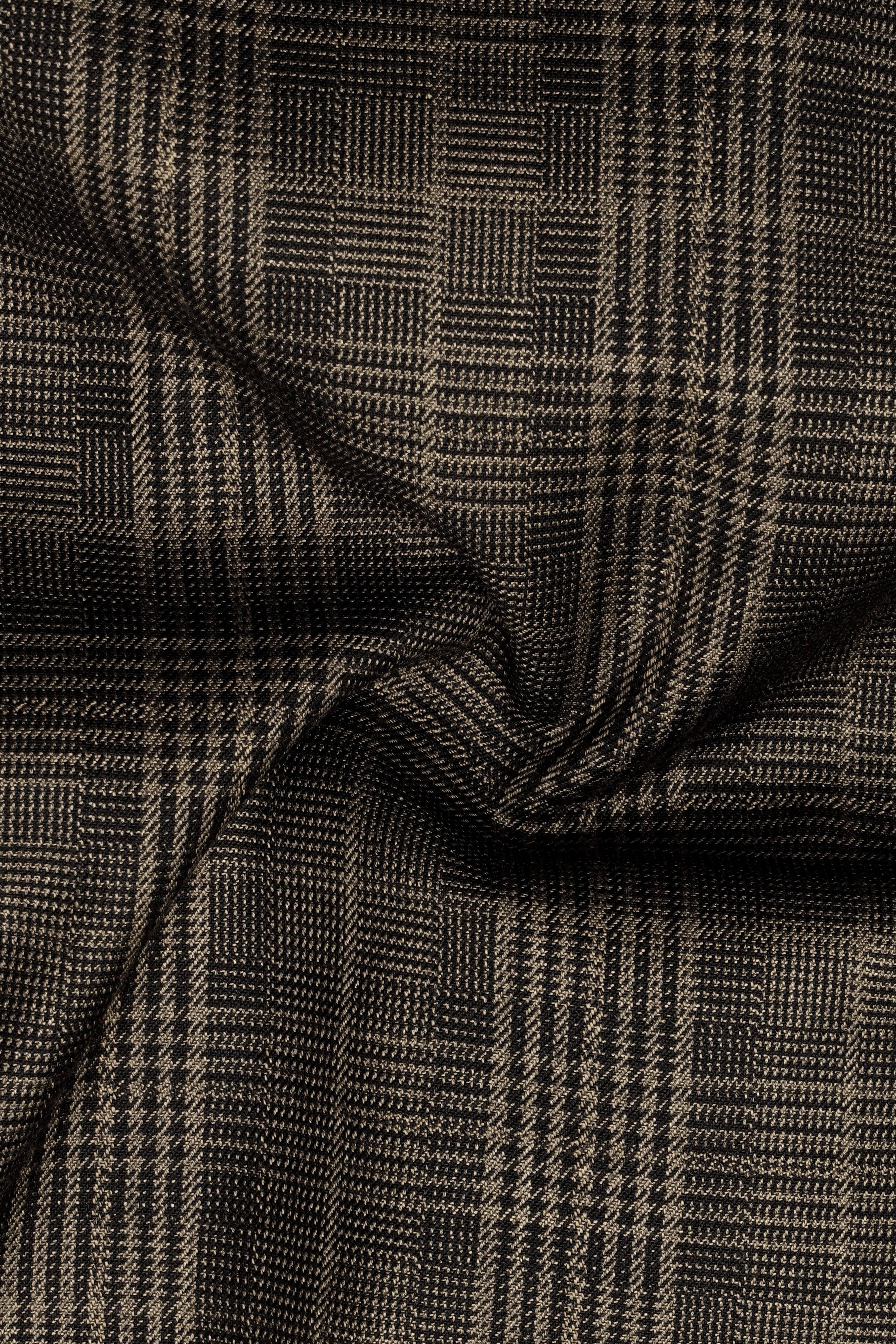 Walnut Plaid Double Breasted Blazer
