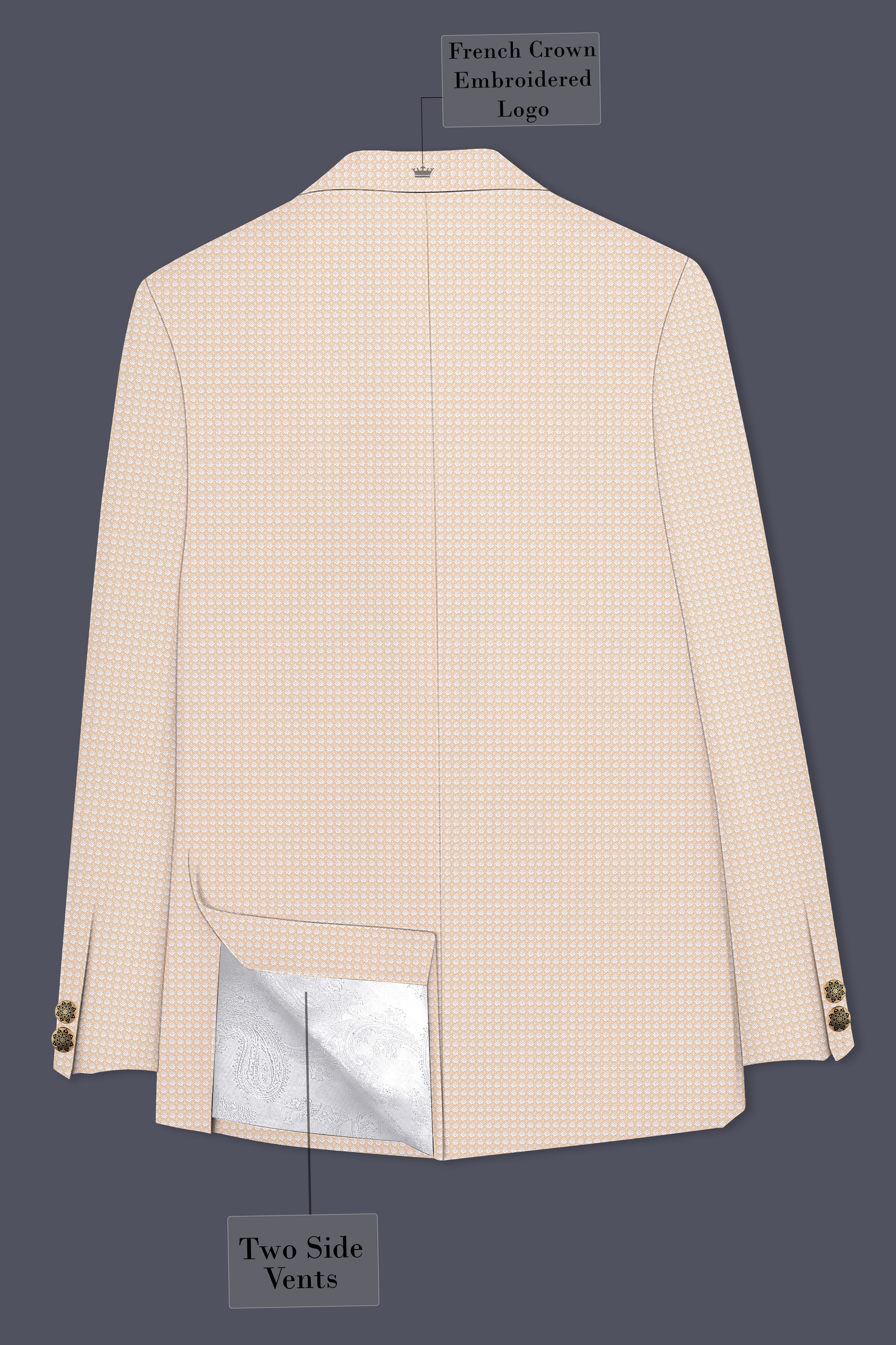 Tumbleweed Cross Placket Super Soft Bandhgala Designer Blazer