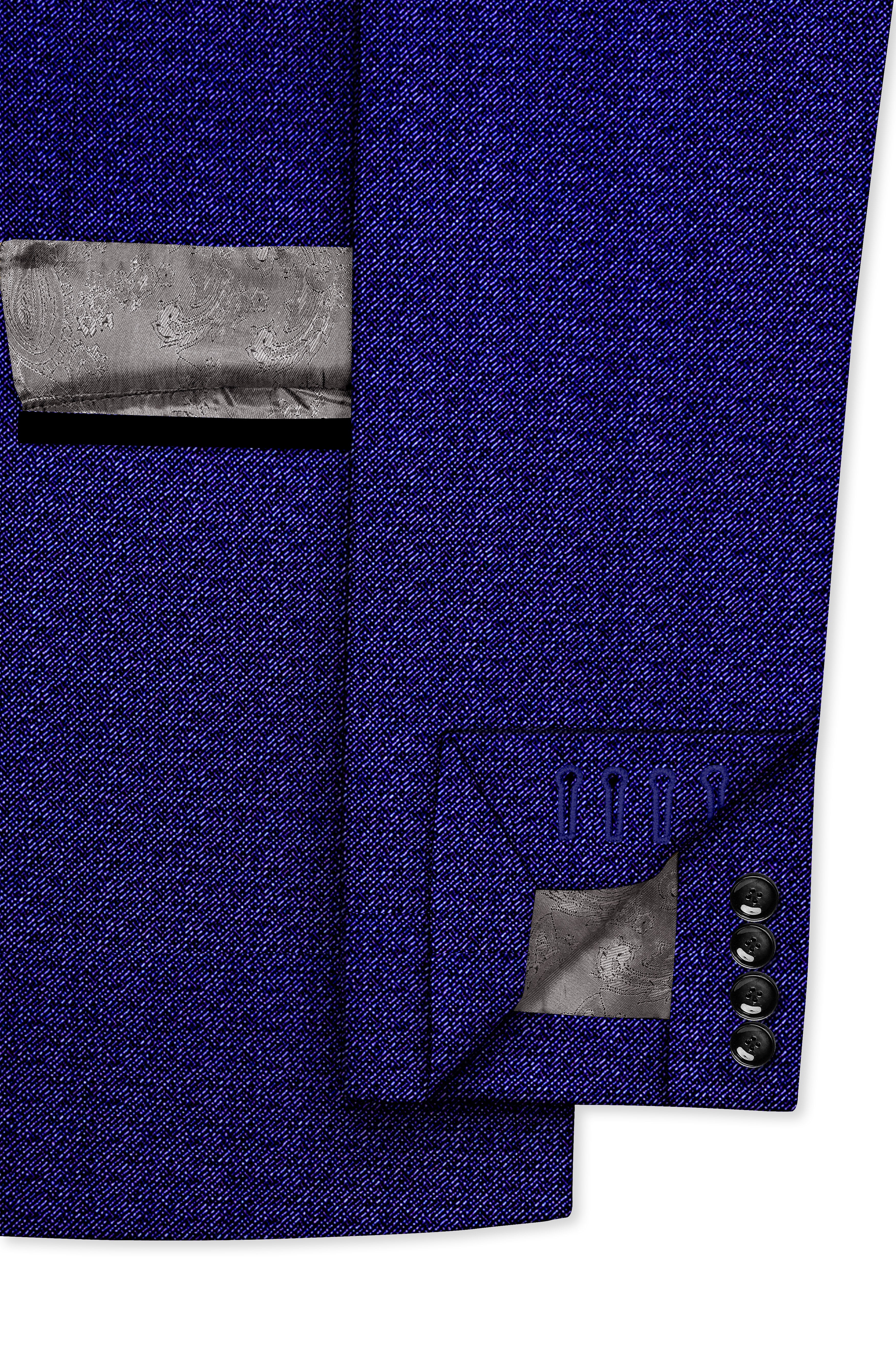 Jacarta Blue Designer Tuxedo Blazer