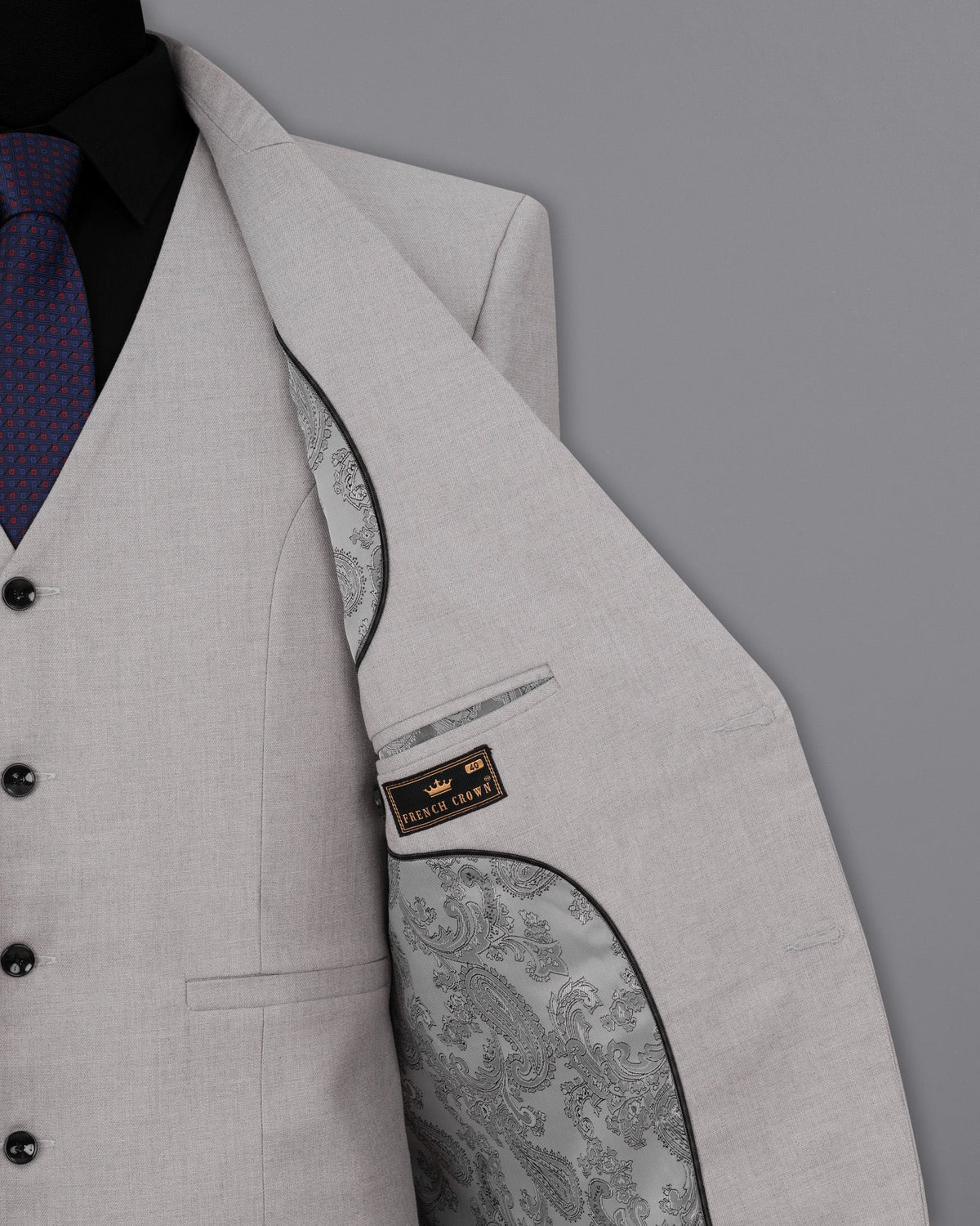 Nobel Gray Single Breasted Blazer