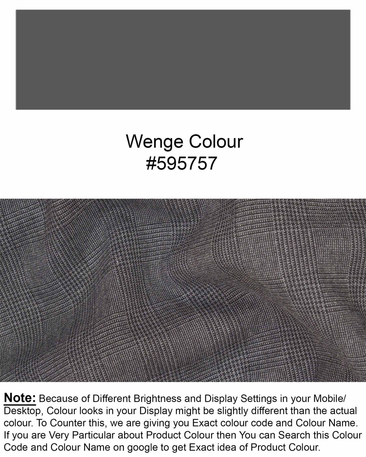 Wenge Gray Subtle Plaid Double Breasted Blazer