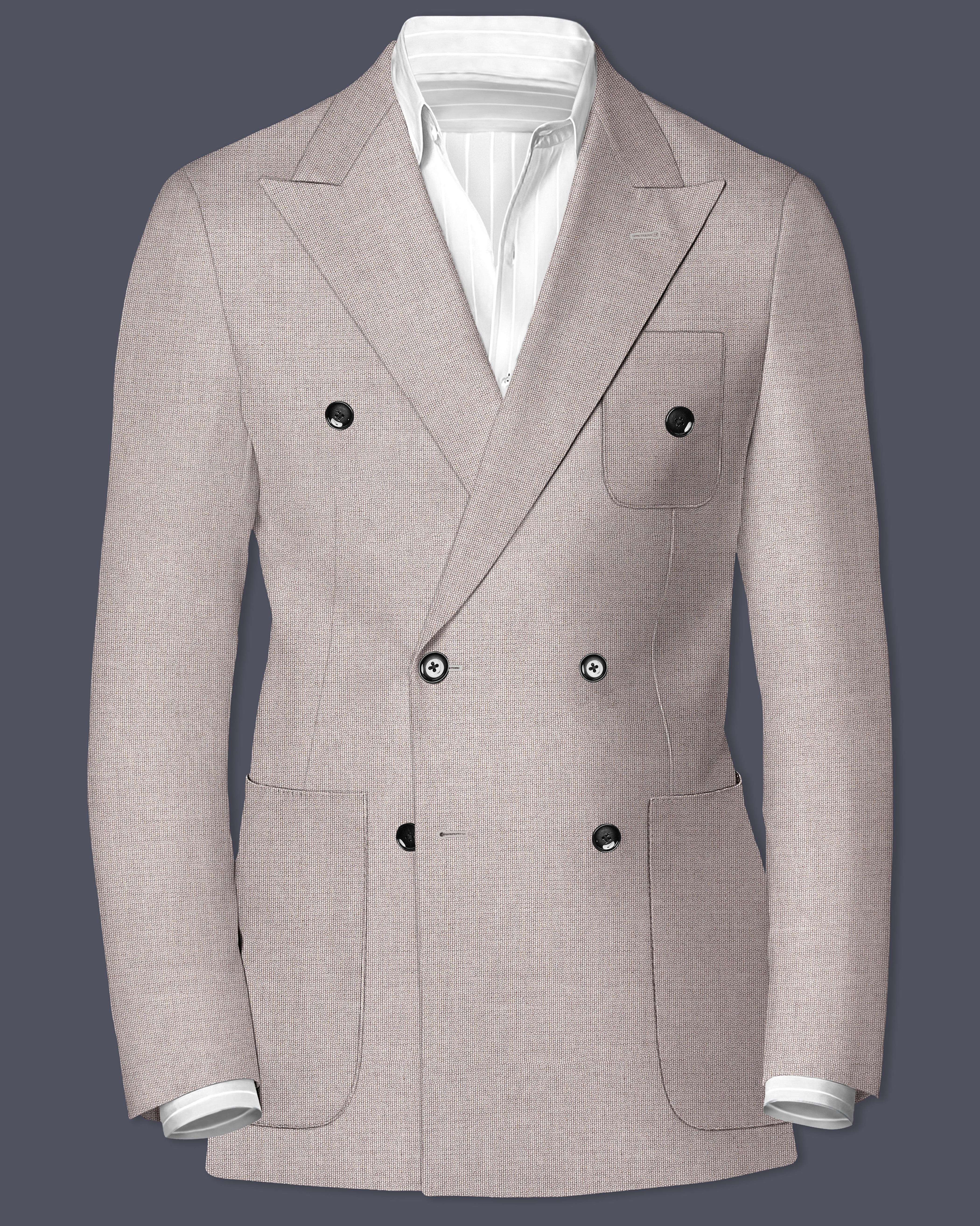 Venus Textured Premium Terry-Rayon Double Breasted Blazers for Men.