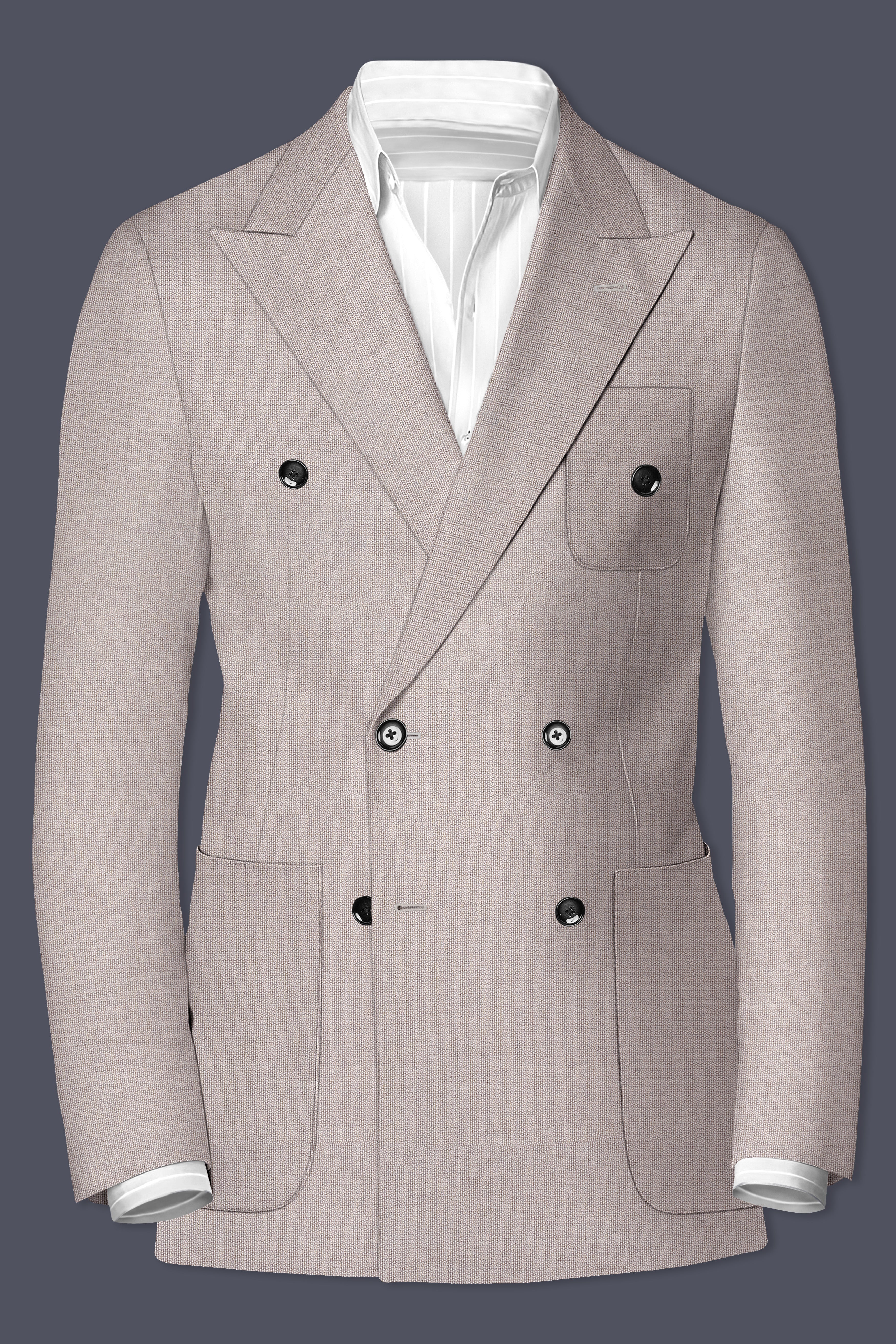 Venus Textured Premium Terry-Rayon Double Breasted Blazers for Men.