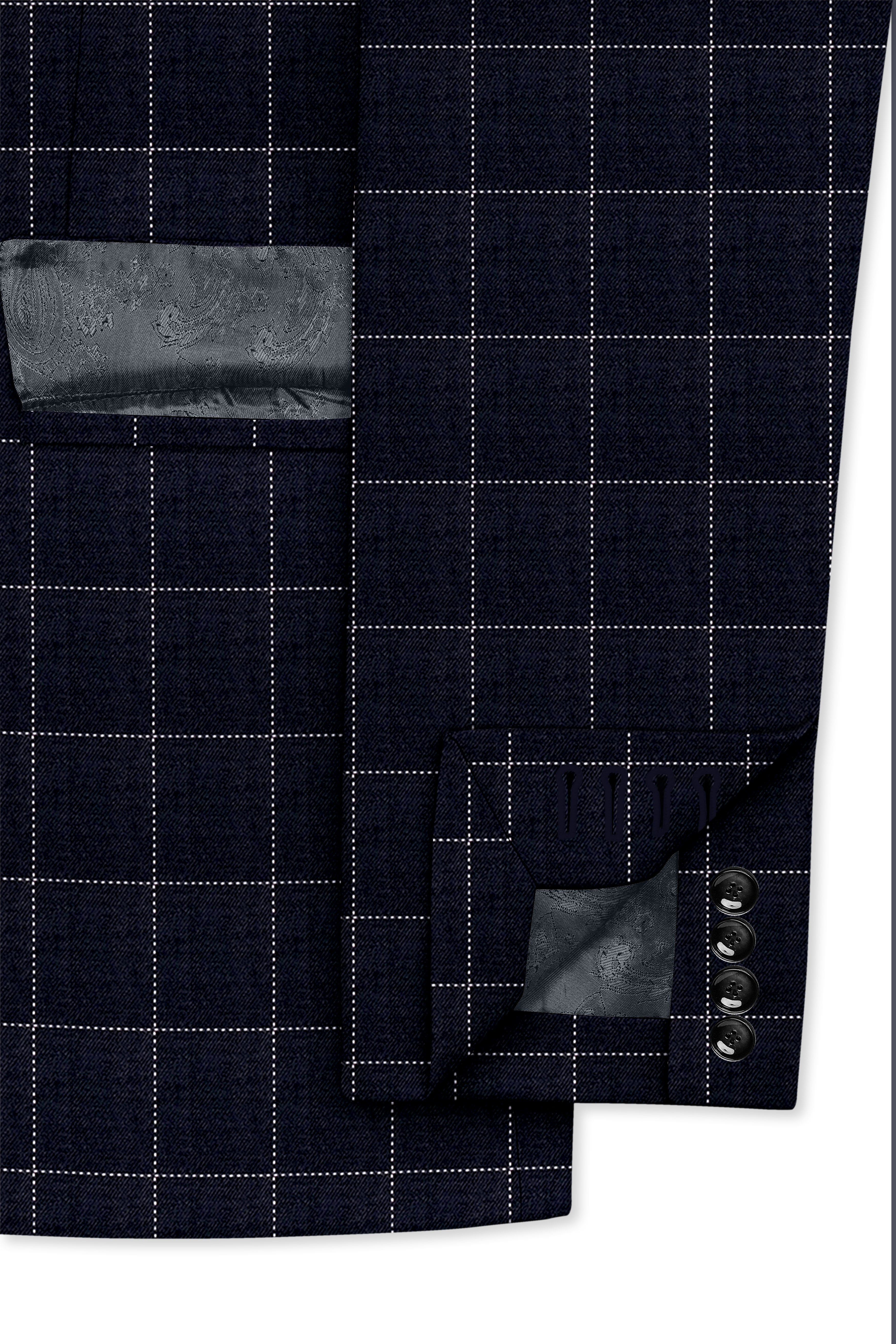 Thunder Blue Windowpane Blazer