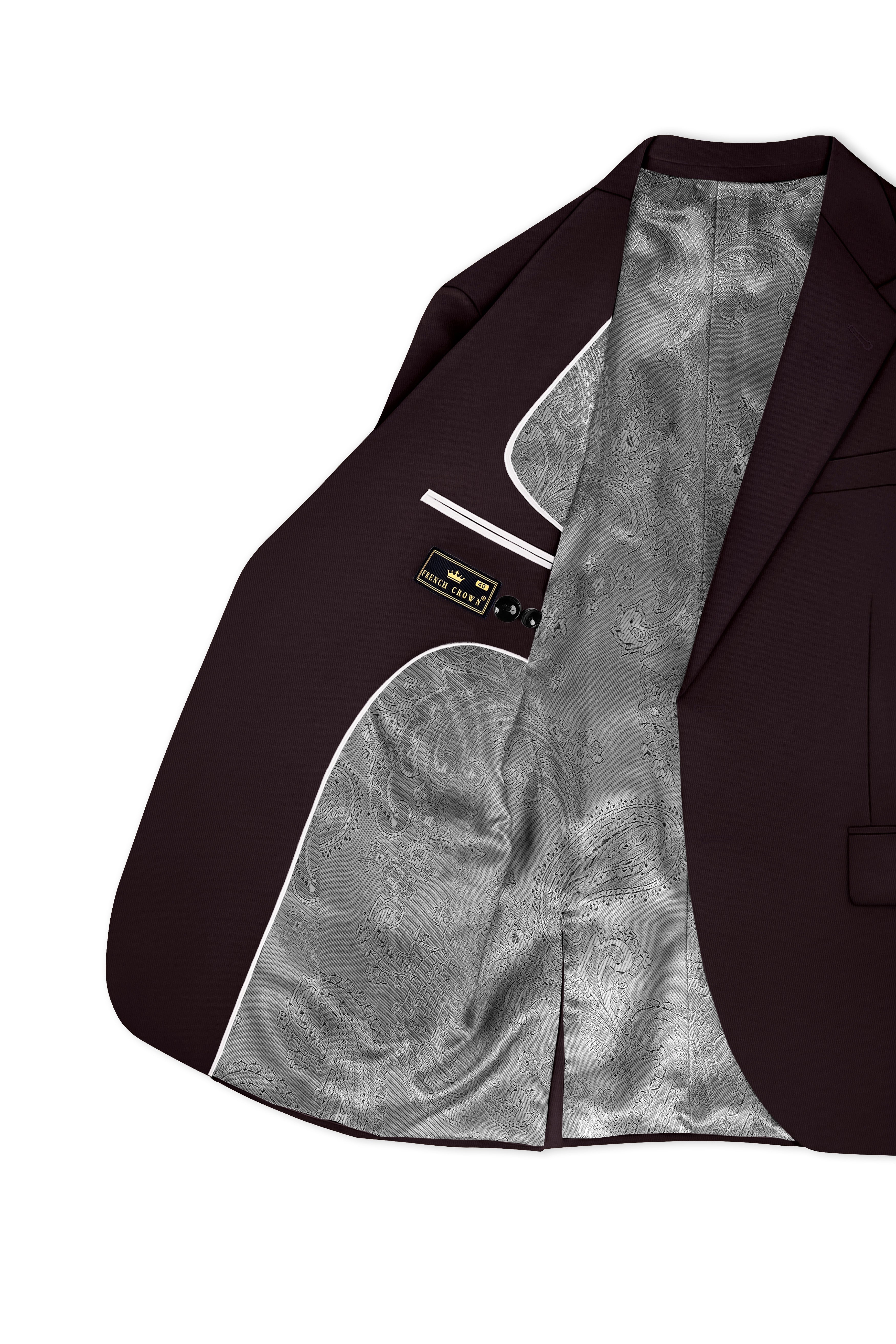 Bistre Brown Single Breasted Blazer