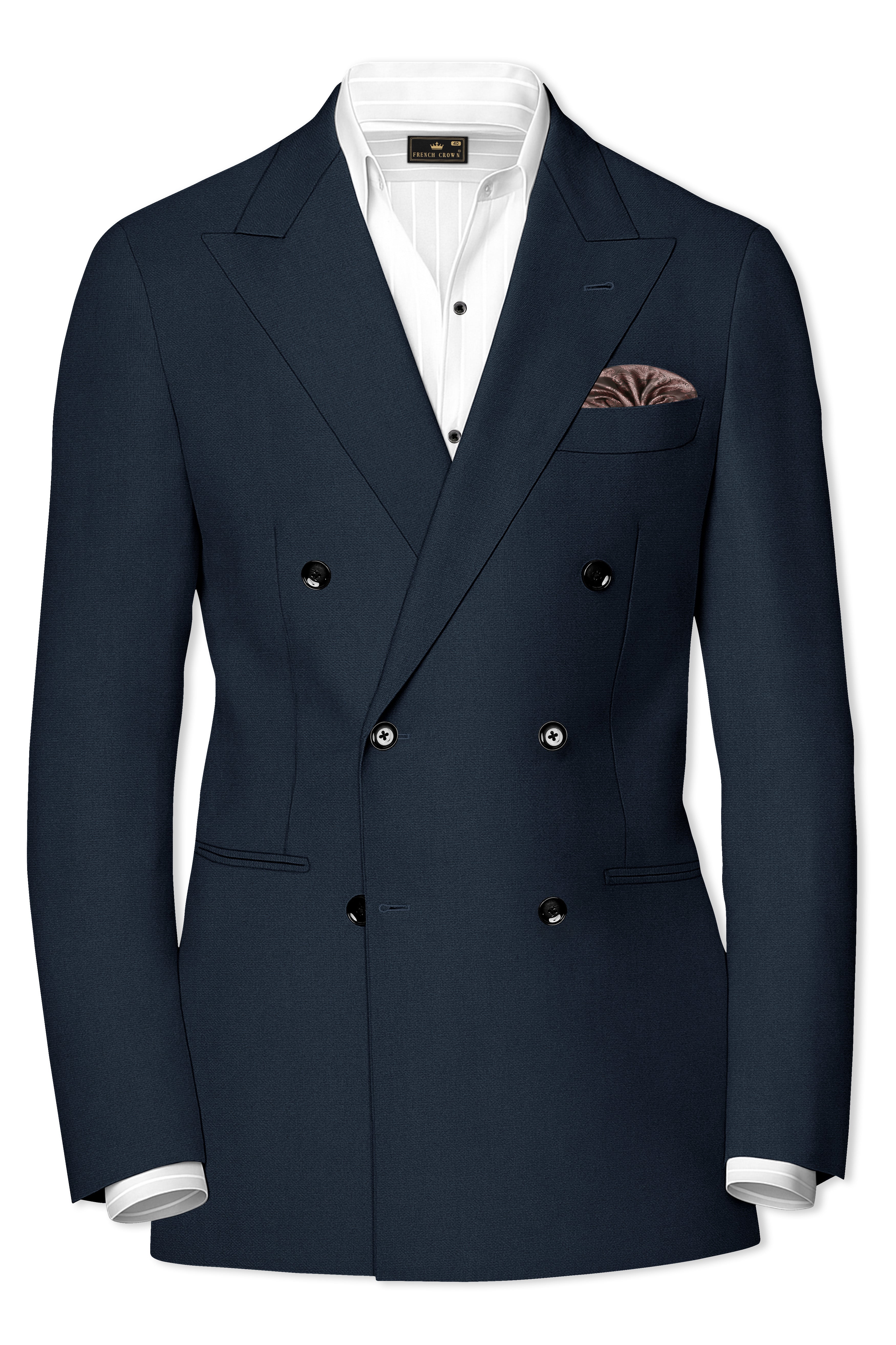 Iridium Grey Double Breasted Blazer