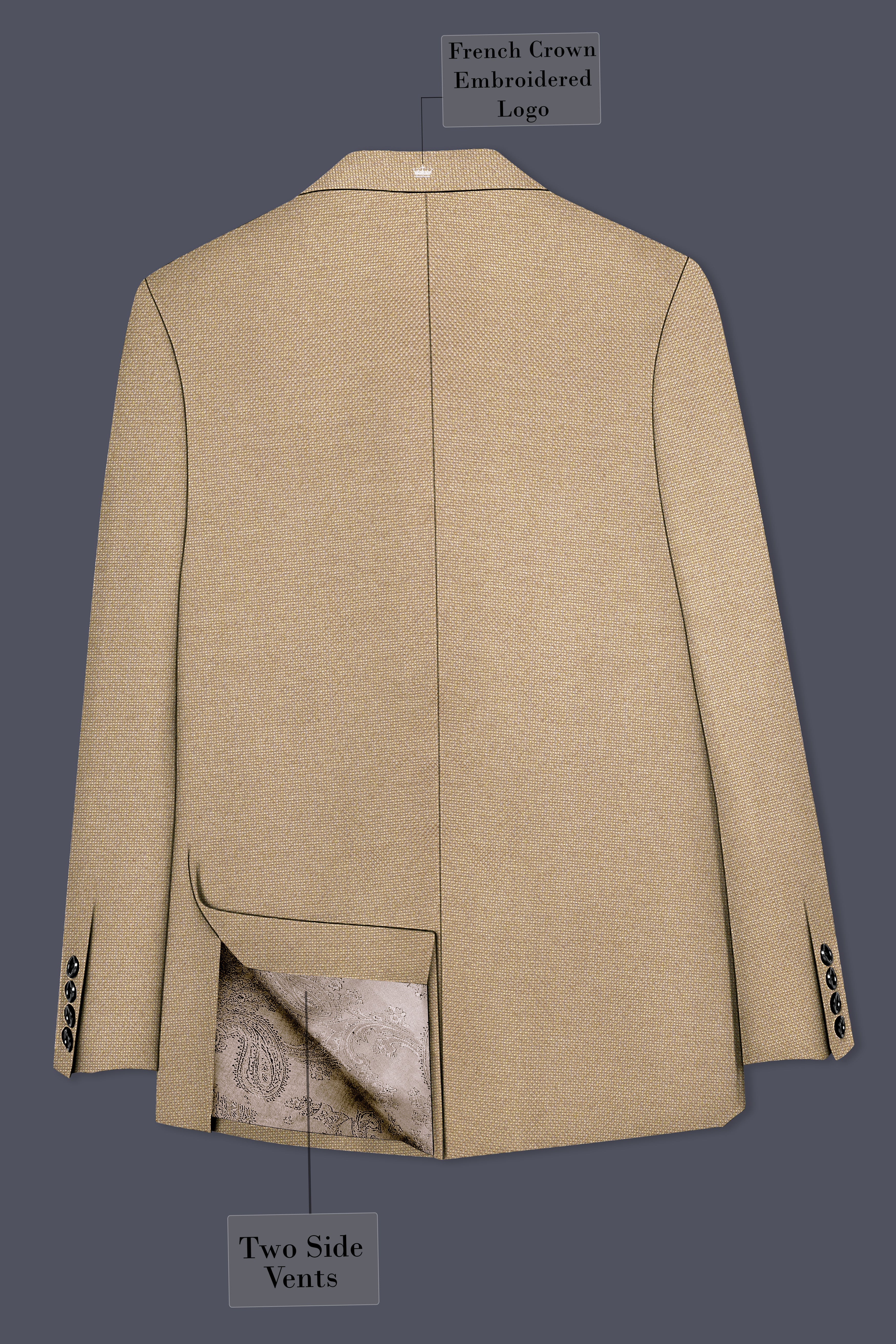Tallow Brown Double Breasted Blazer