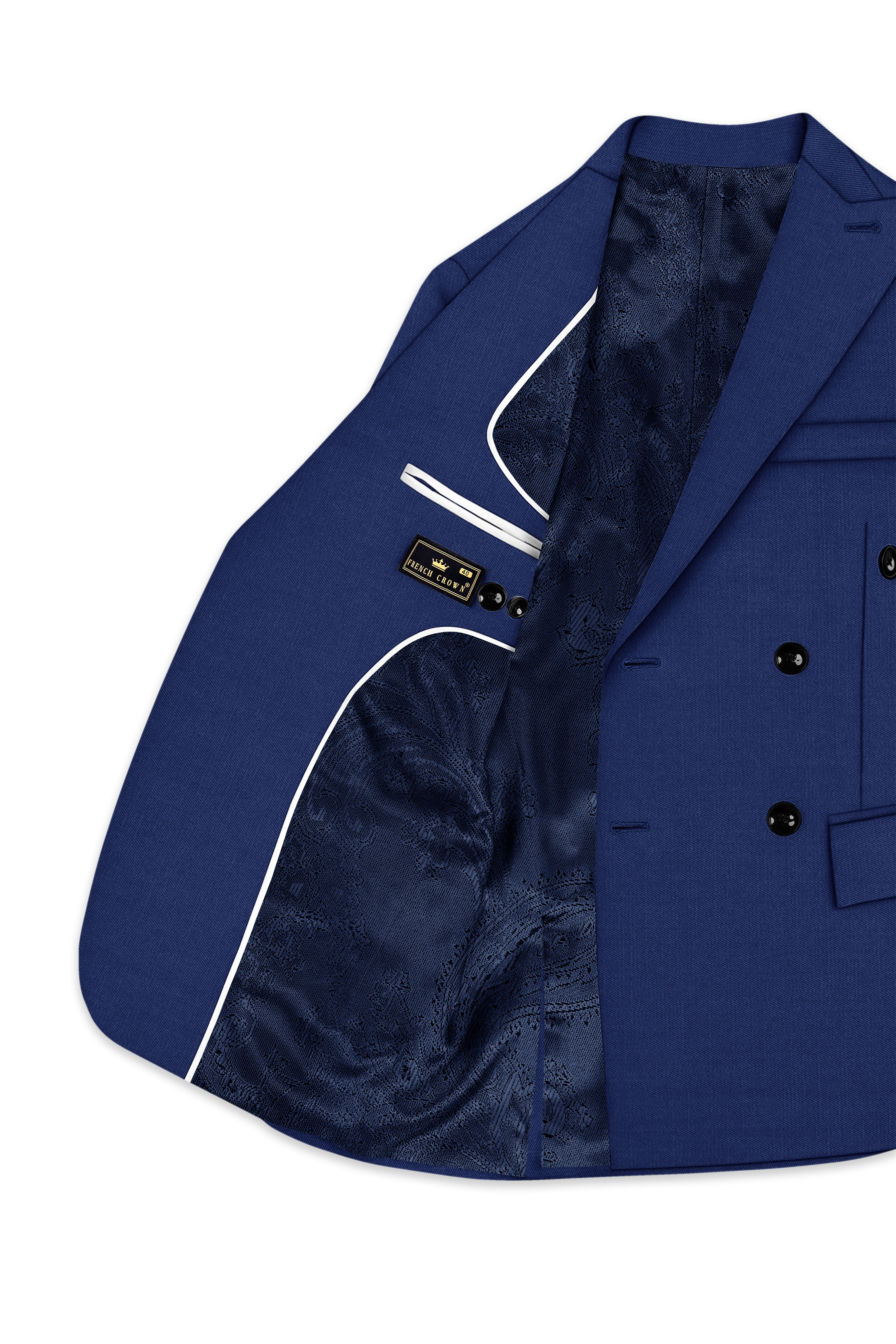 Outer Space Blue Double Breasted Blazer