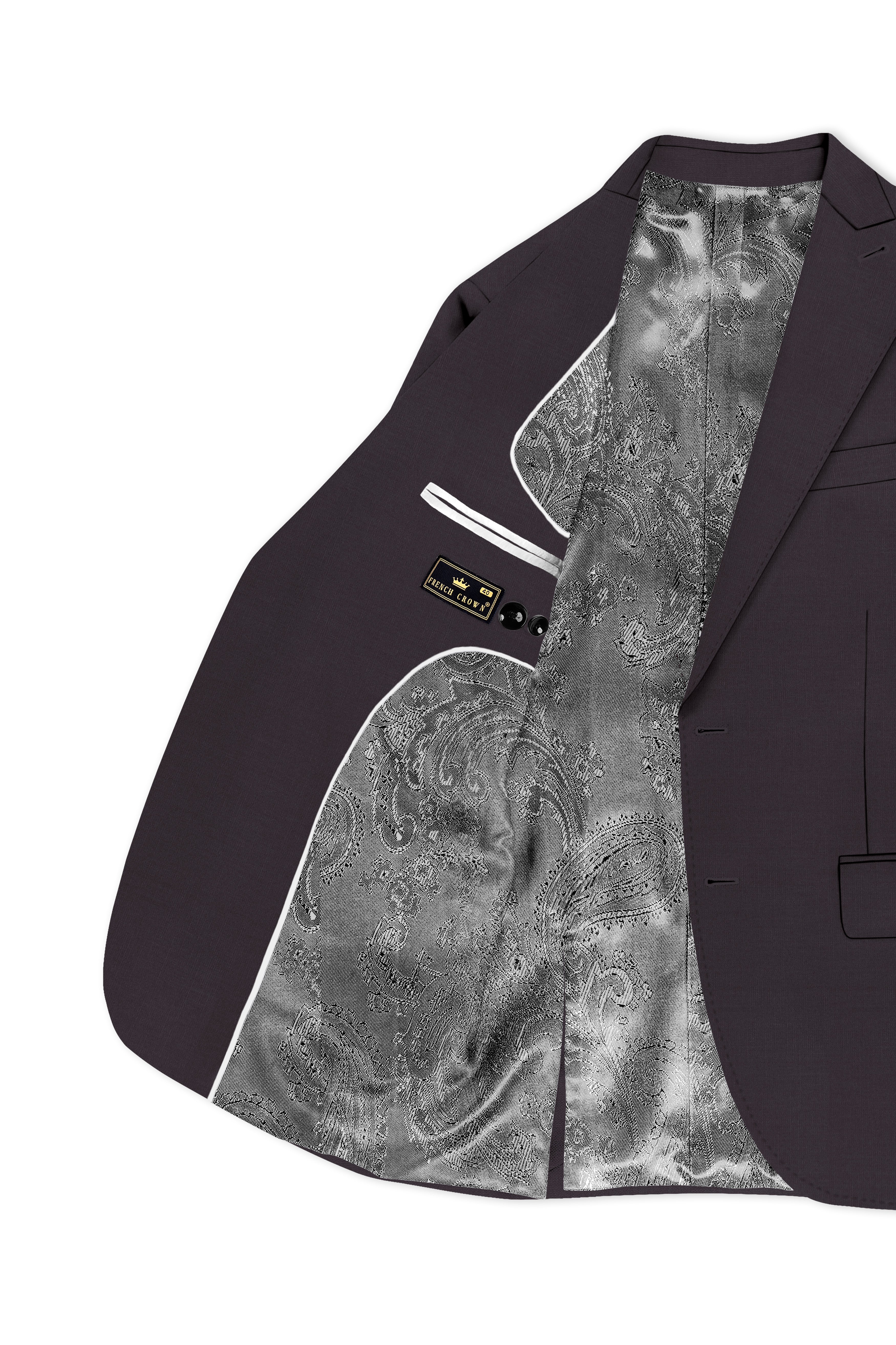 Thunder Steel Gray Single Breasted Blazer