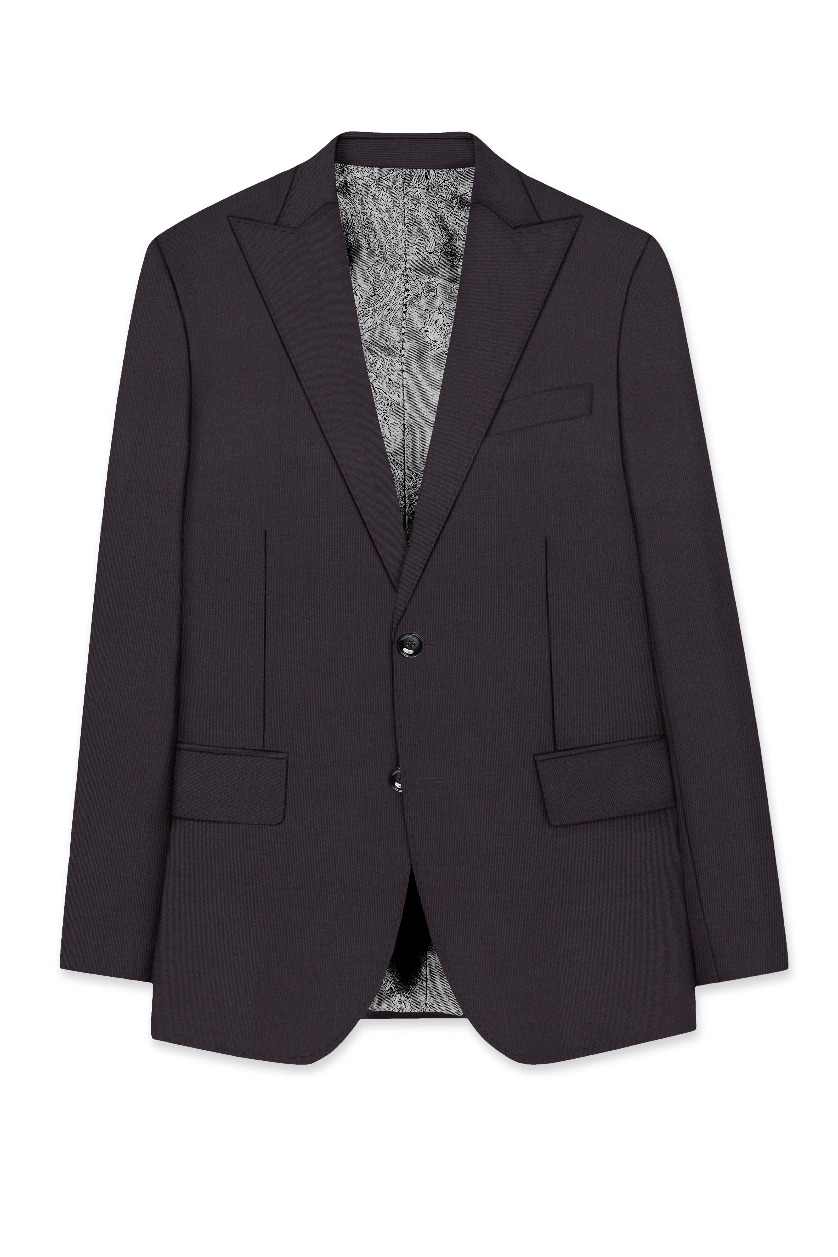 Thunder Steel Gray Single Breasted Blazer