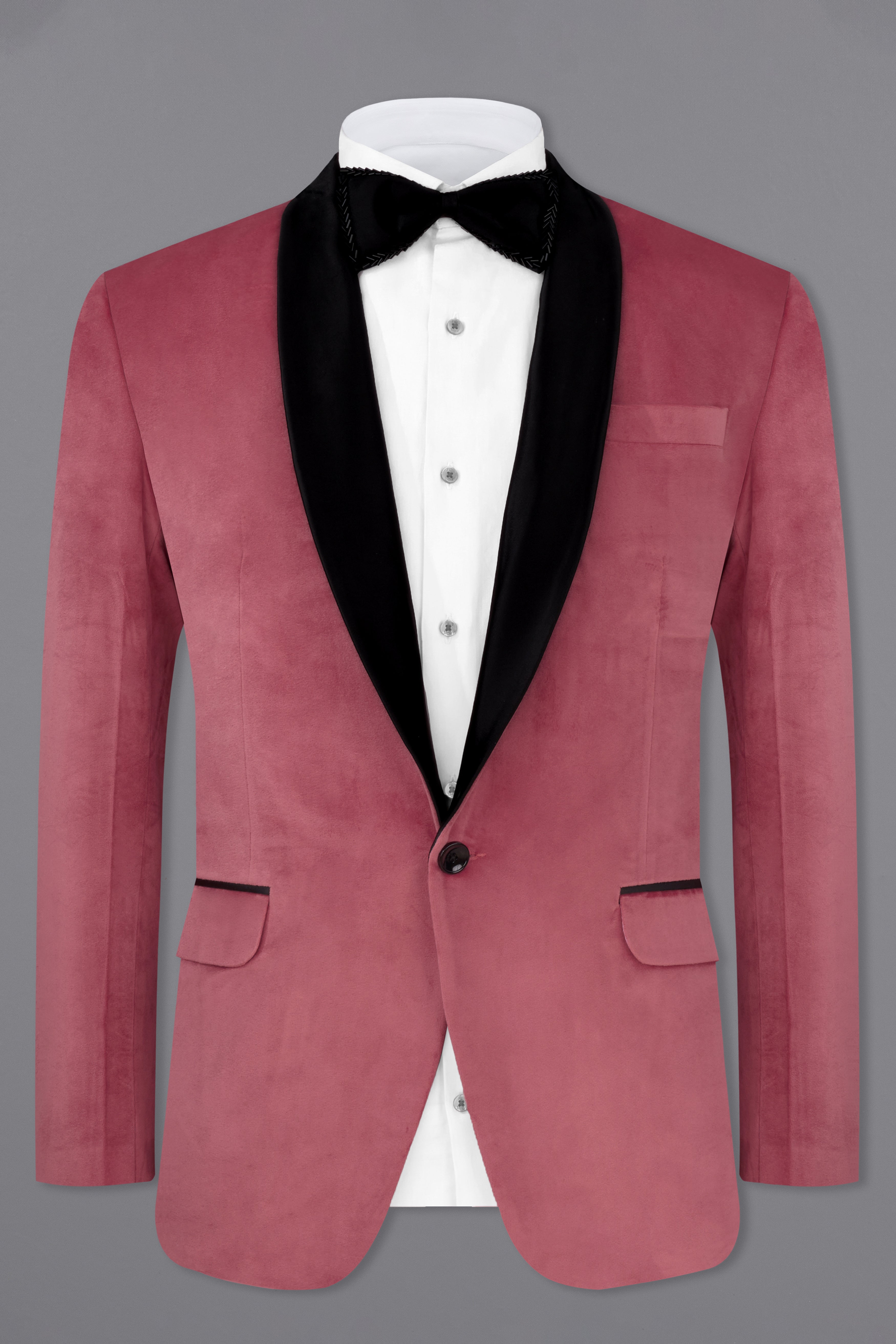 Pink velvet shop dinner jacket