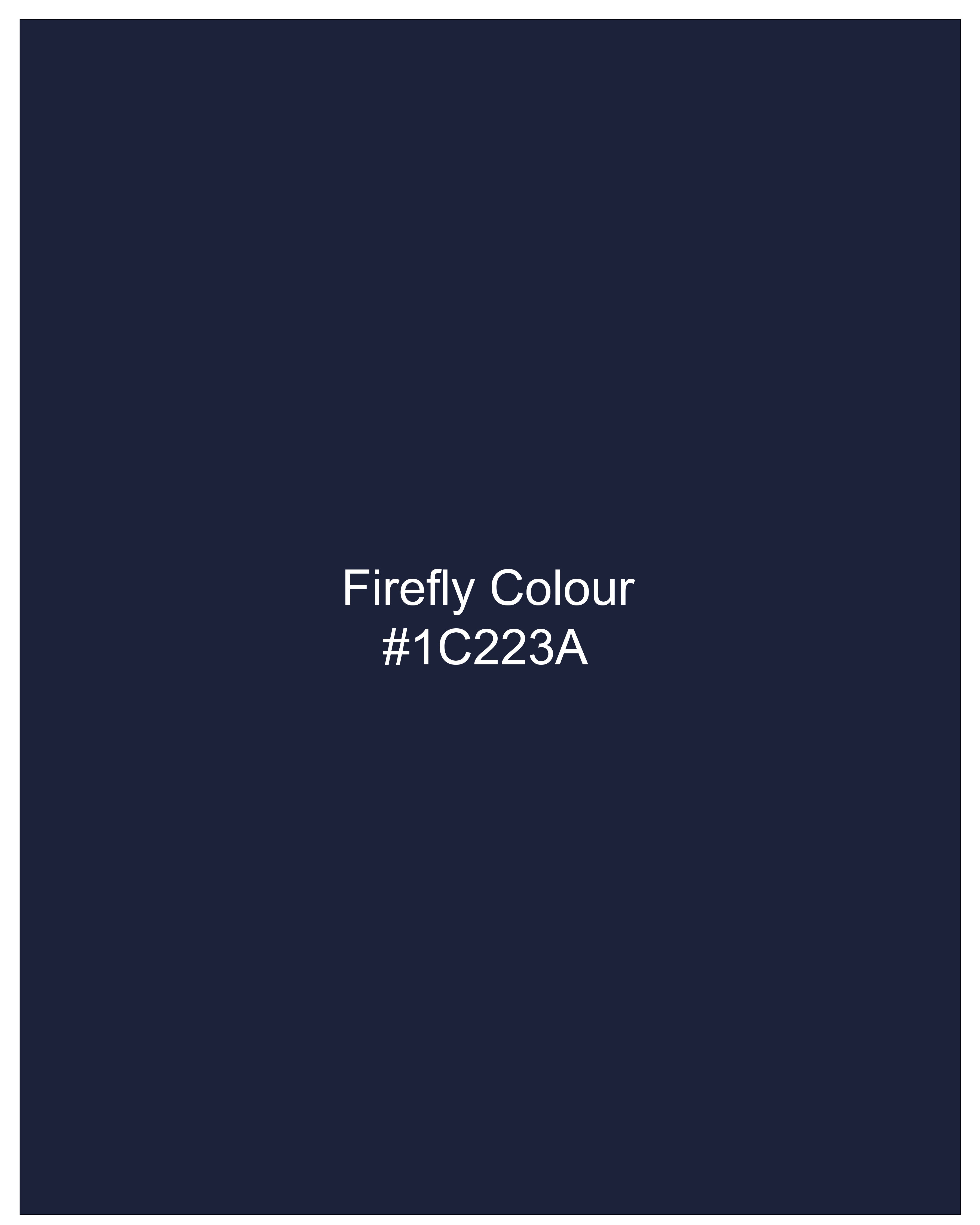 Firefly Blue Bandhgala Velvet Designer Blazer