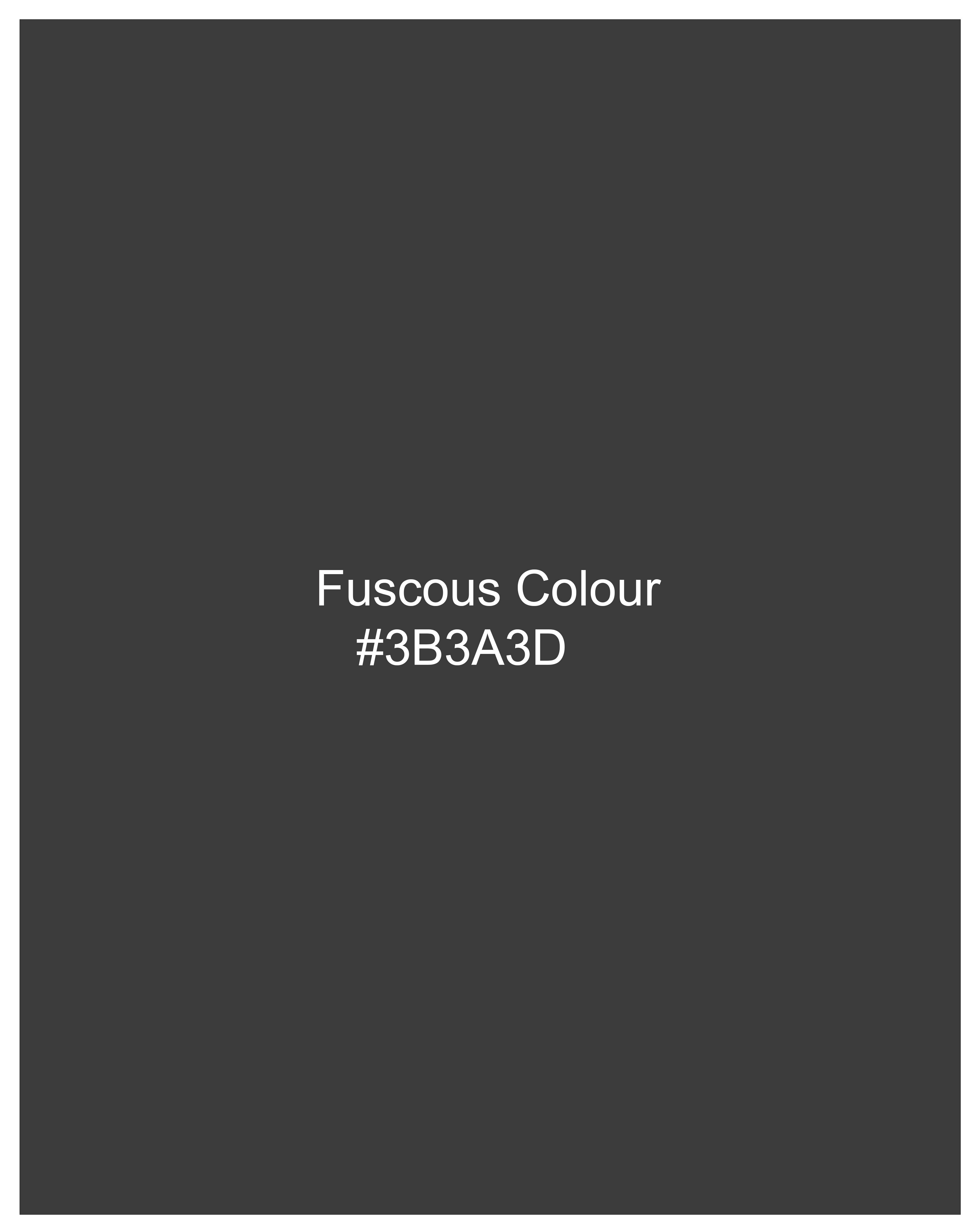 Fuscous Grey Single Breasted Blazer