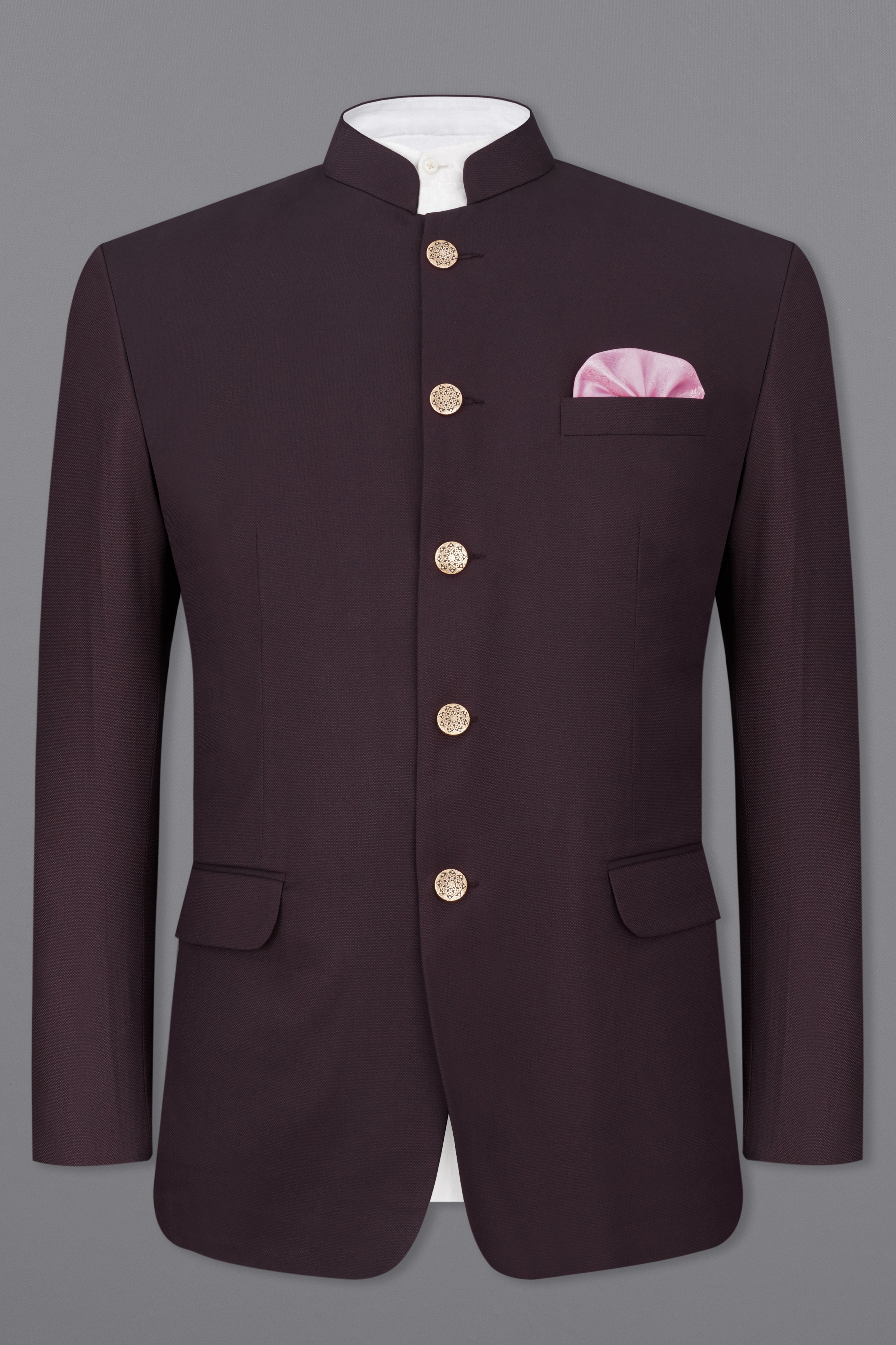 Buy Maroon Art Silk Jacquard Jodhpuri Suit Online at Best Price | Cbazaar