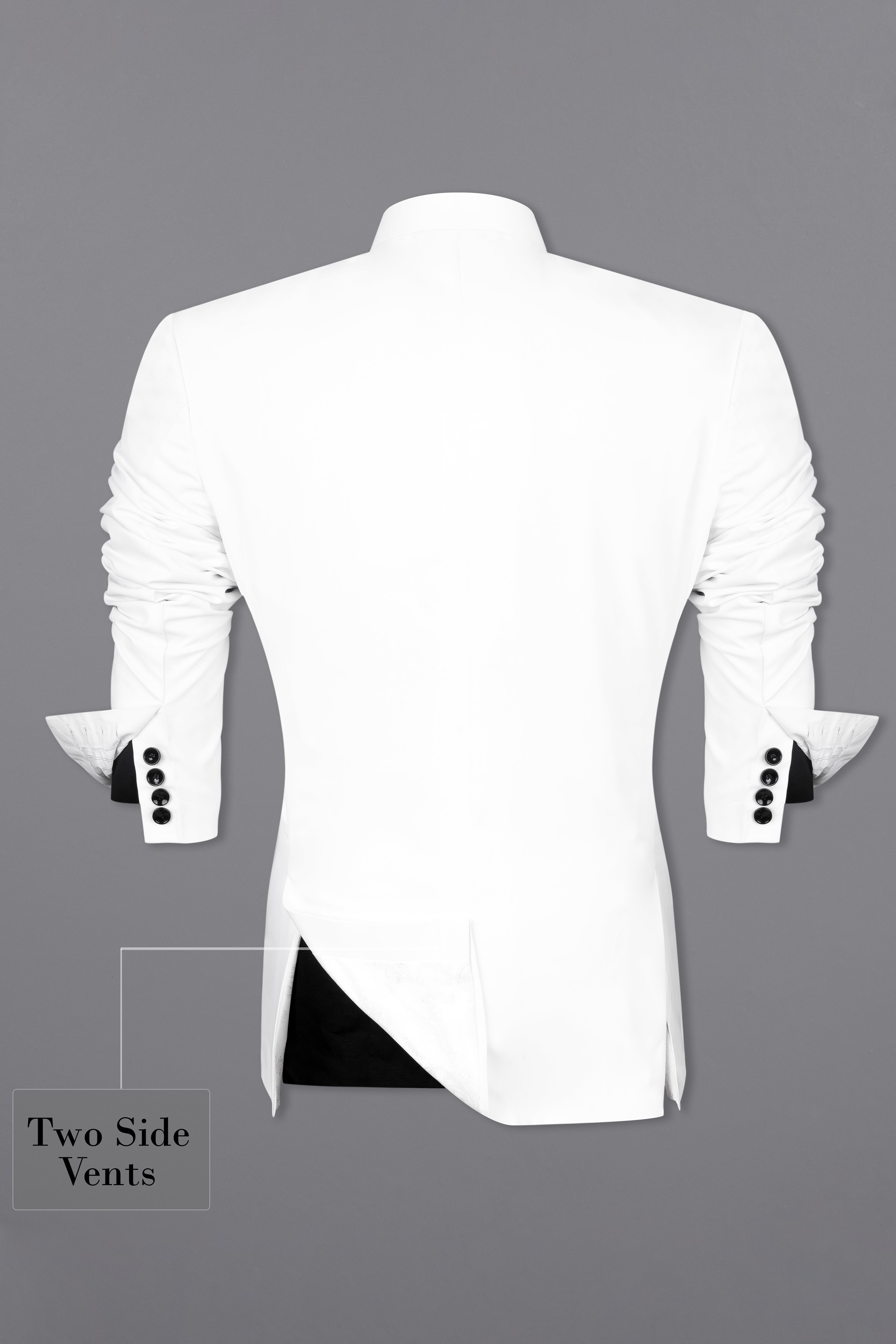 Bright White Bandhgala Designer Blazer