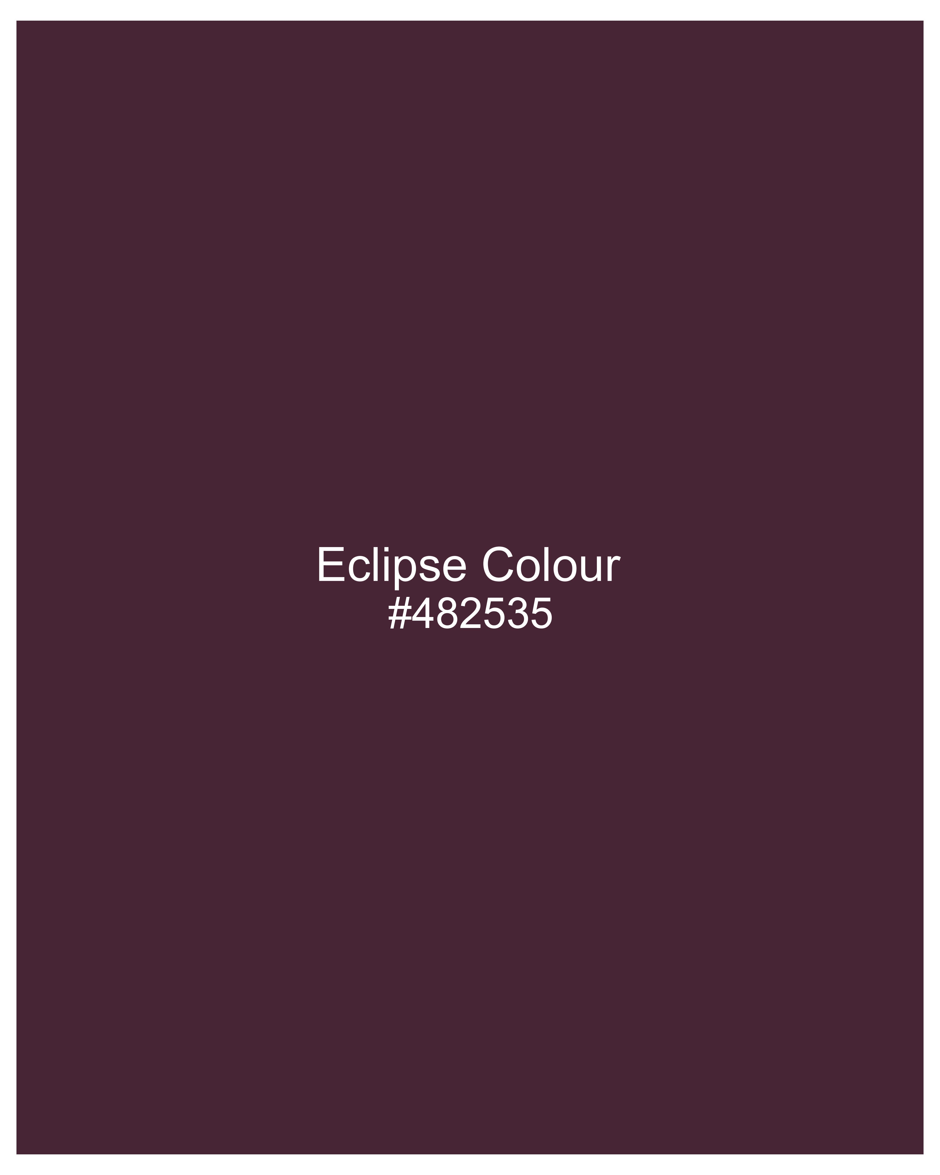 Eclipse Purple Bandhgala Velvet Blazer