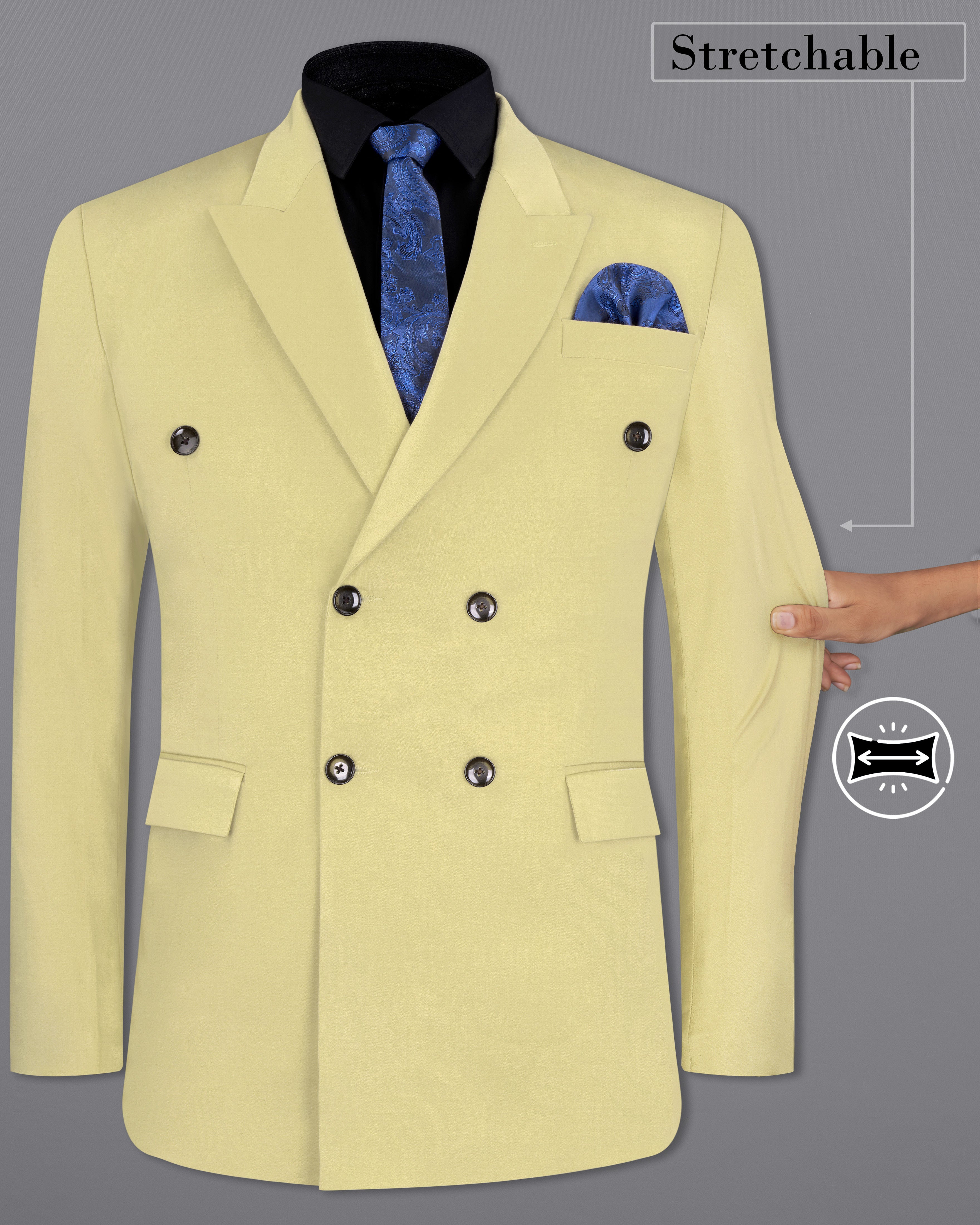 MUZE×el conducotrH DOUBLE BREASTED JKT