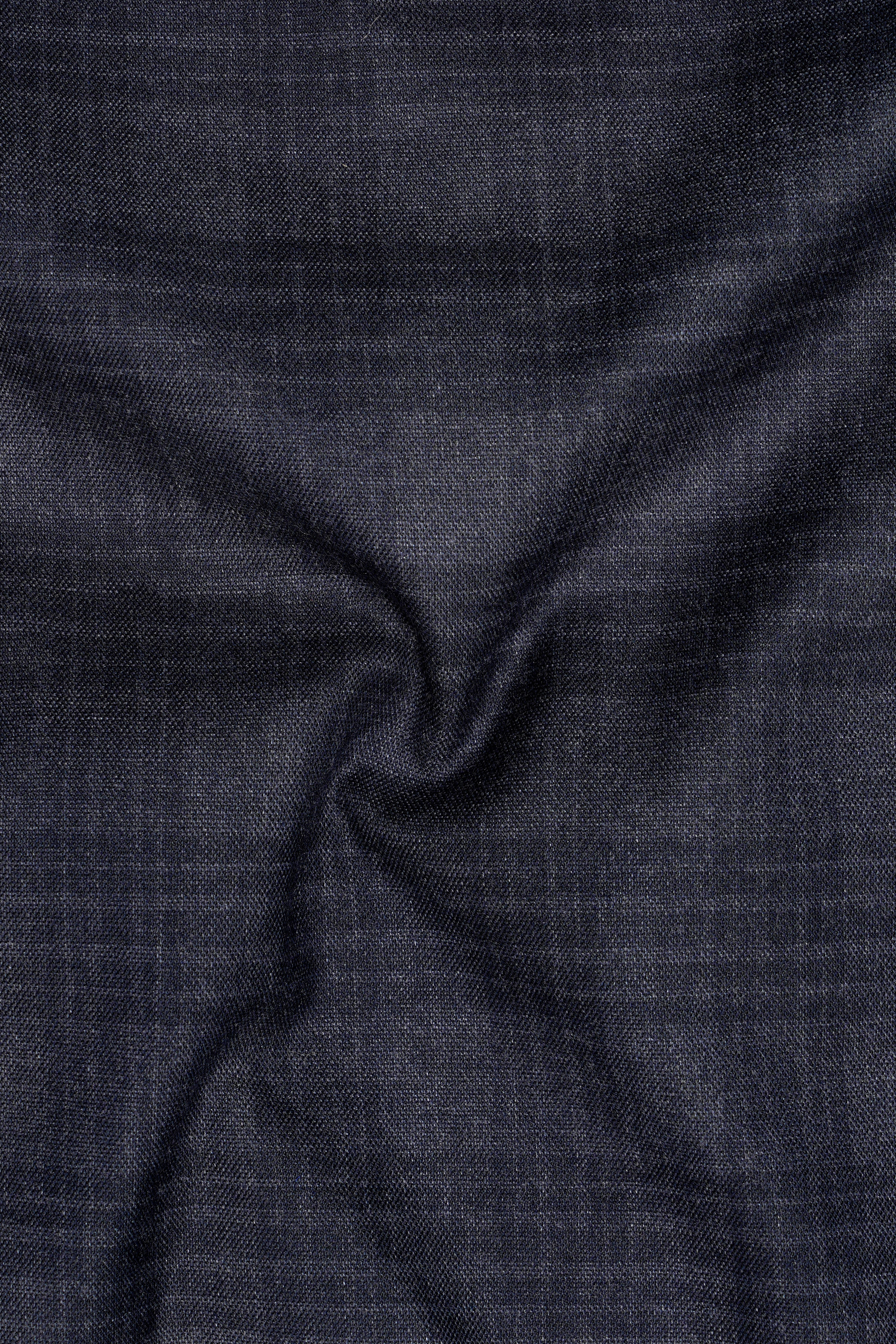 Tuna Gray Plaid Single-Breasted Blazer