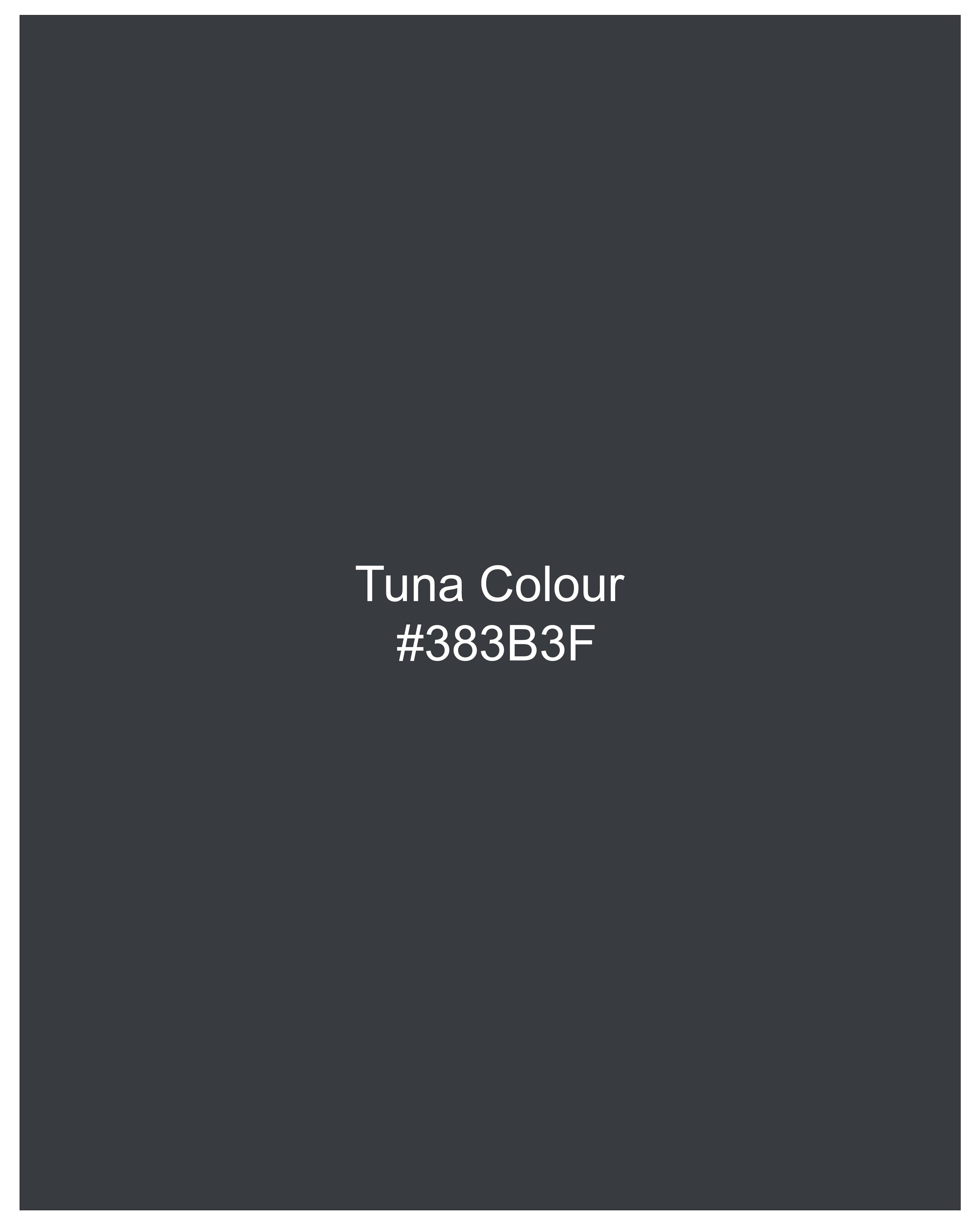 Tuna Gray Plaid Single-Breasted Blazer