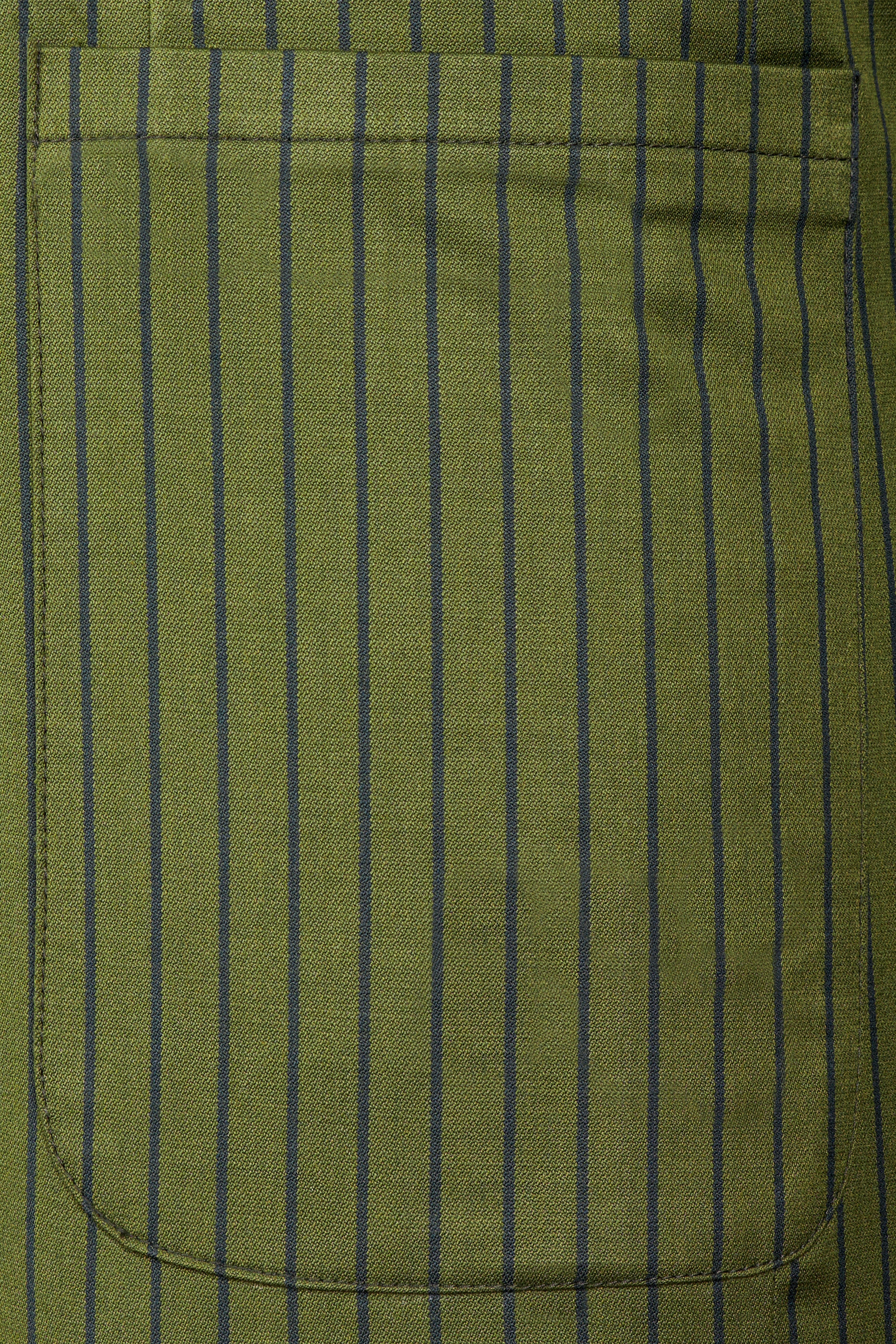 Hemlock Green Striped Double Breasted Sports Blazer