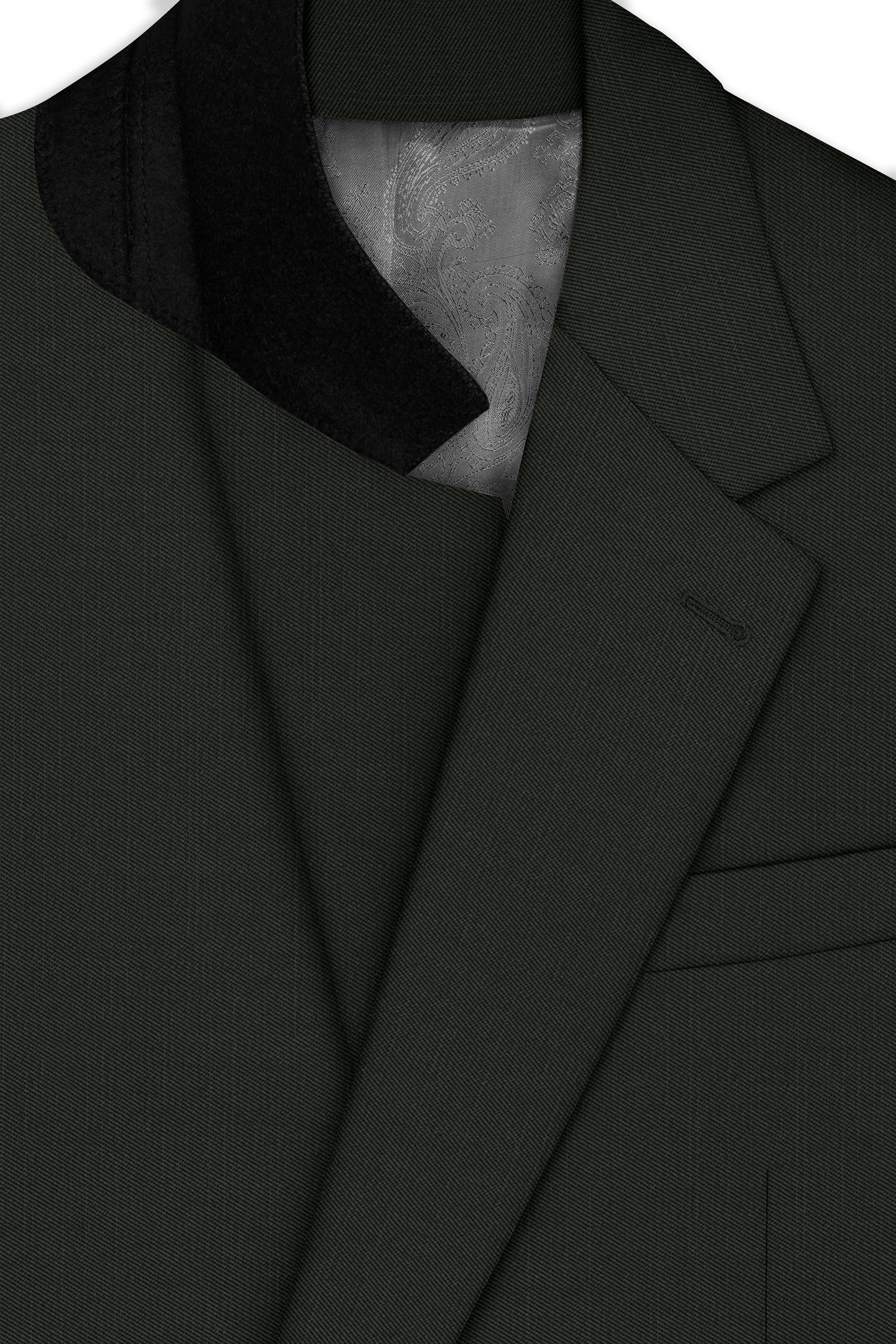 Iridium Green Single-Breasted Blazer