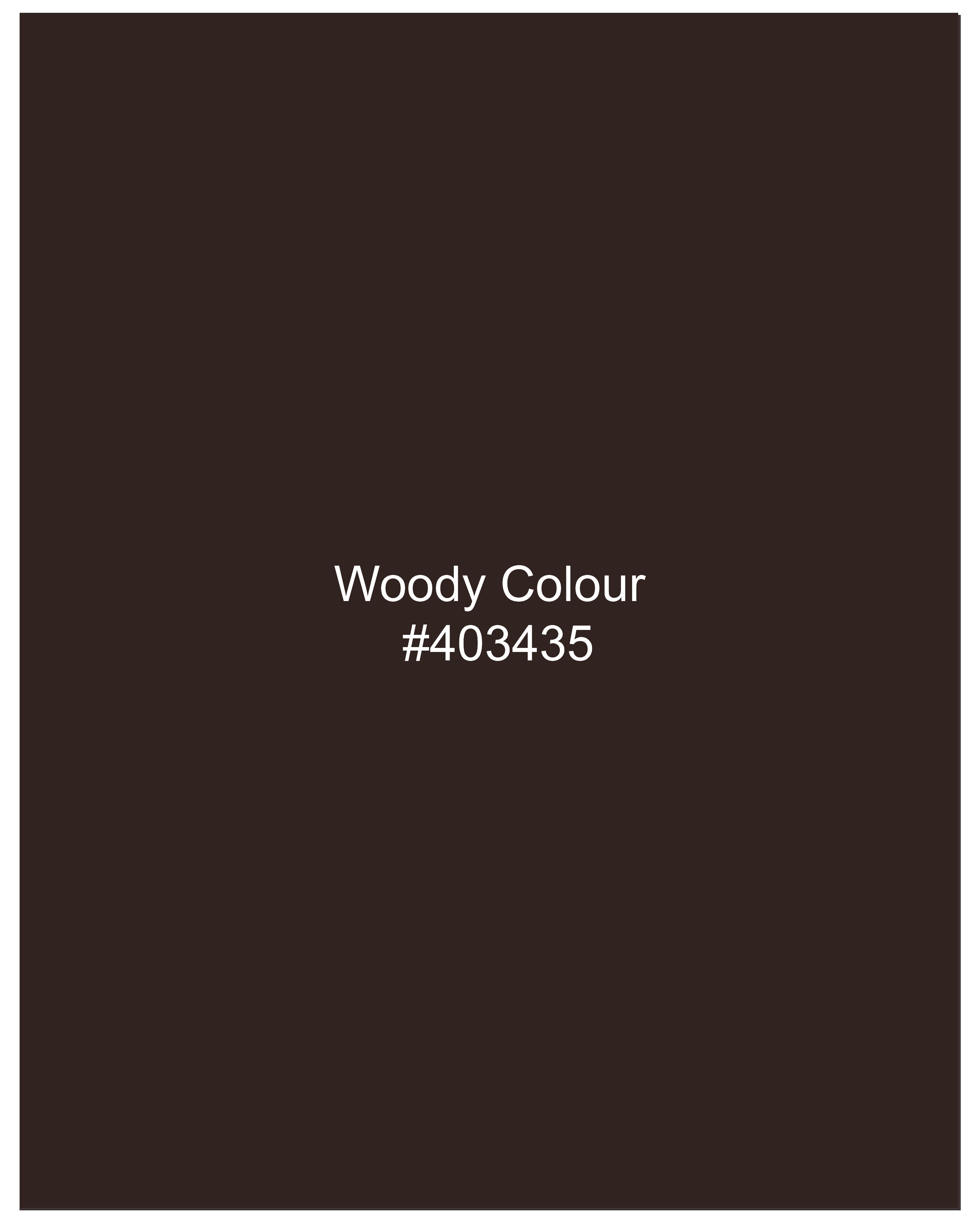 Woody Dark Brown Single Breasted Blazer