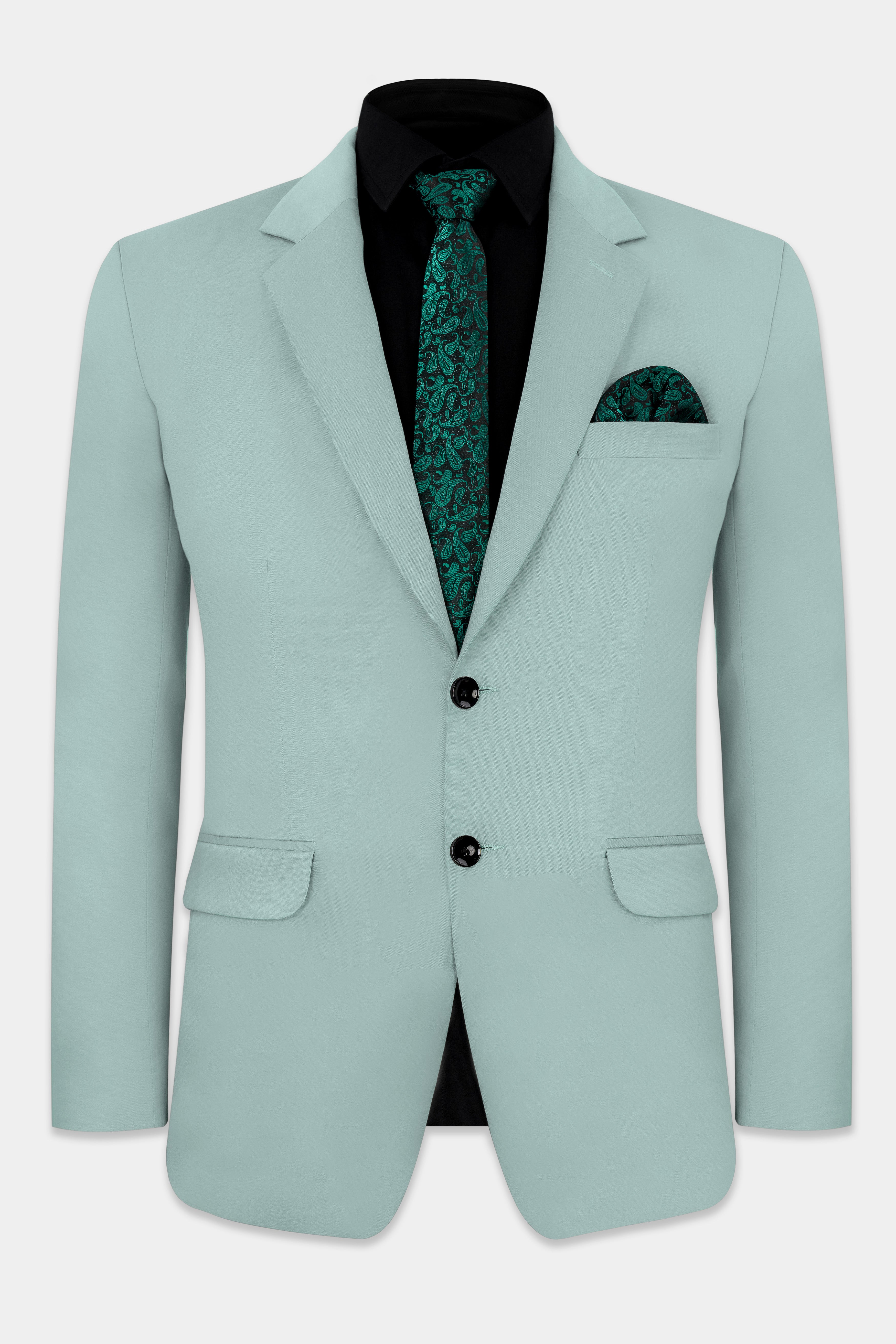 Edward Blue Premium Cotton Stretchable Traveler Blazer