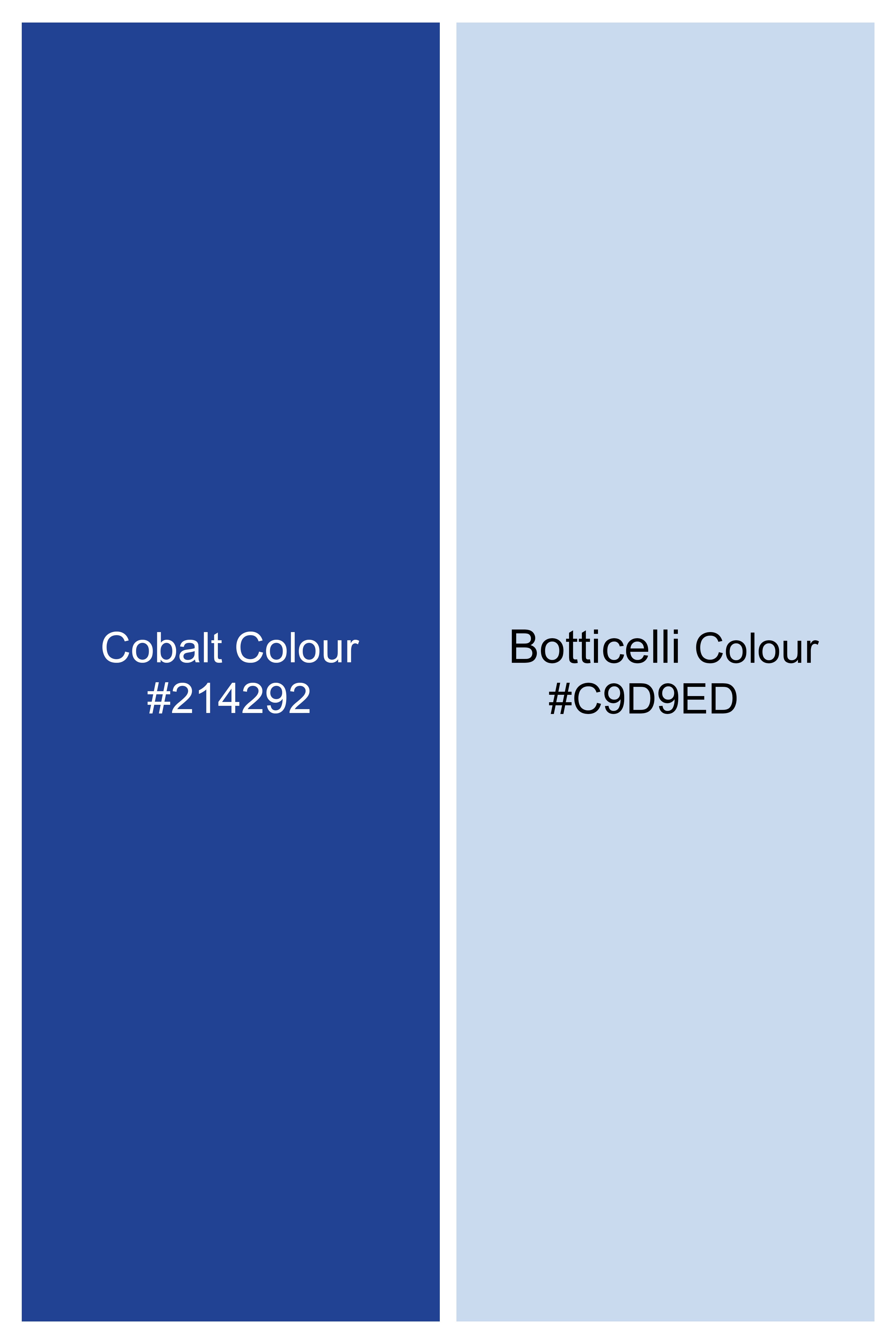 Cobalt Blue Checkered Wool Rich Double Breasted Blazer BL2947-DB-36, BL2947-DB-38, BL2947-DB-40, BL2947-DB-42, BL2947-DB-44, BL2947-DB-46, BL2947-DB-48, BL2947-DB-50, BL2947-DB-52, BL2947-DB-54, BL2947-DB-56, BL2947-DB-58, BL2947-DB-60