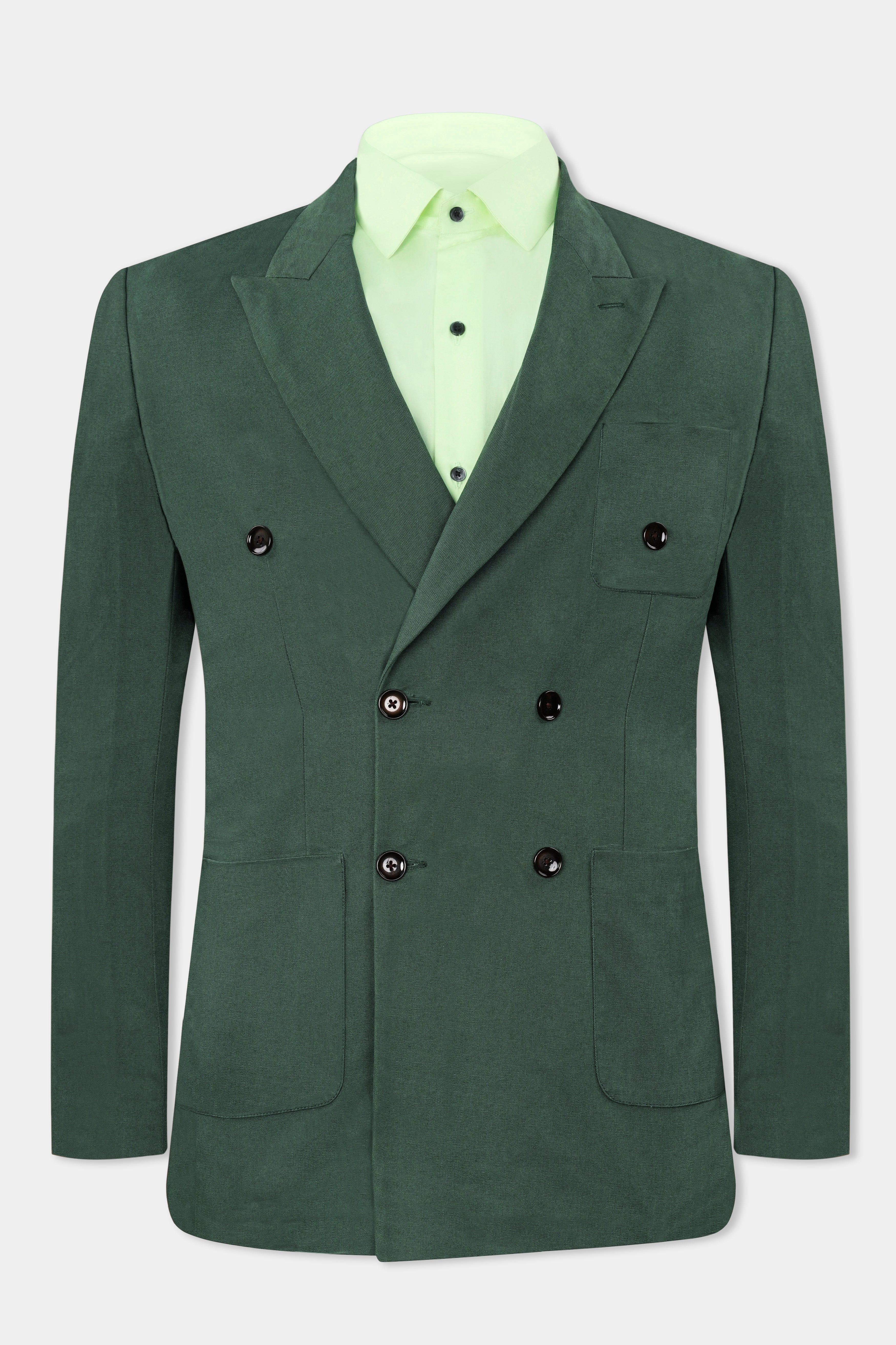 Fern Green Premium Cotton Double Breasted Blazer BL2970-DB-PP-36, BL2970-DB-PP-38, BL2970-DB-PP-40, BL2970-DB-PP-42, BL2970-DB-PP-44, BL2970-DB-PP-46, BL2970-DB-PP-48, BL2970-DB-PP-50, BL2970-DB-PP-52, BL2970-DB-PP-54, BL2970-DB-PP-56, BL2970-DB-PP-58, BL2970-DB-PP-60