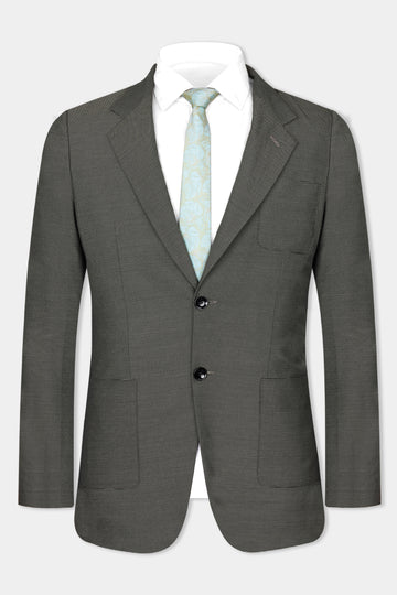 Dune Gray Woolrich Single Breasted Sports Blazer