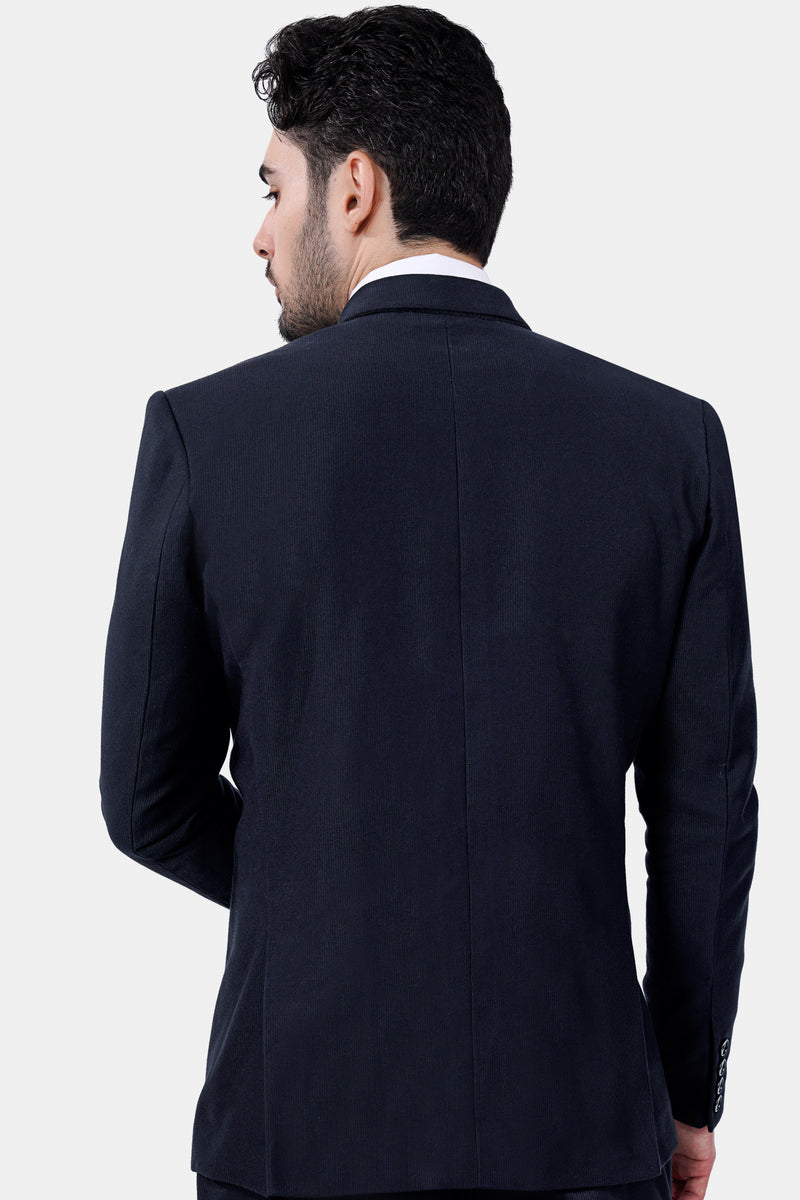 Haiti Blue Premium Cotton Corduroy Sports Blazer