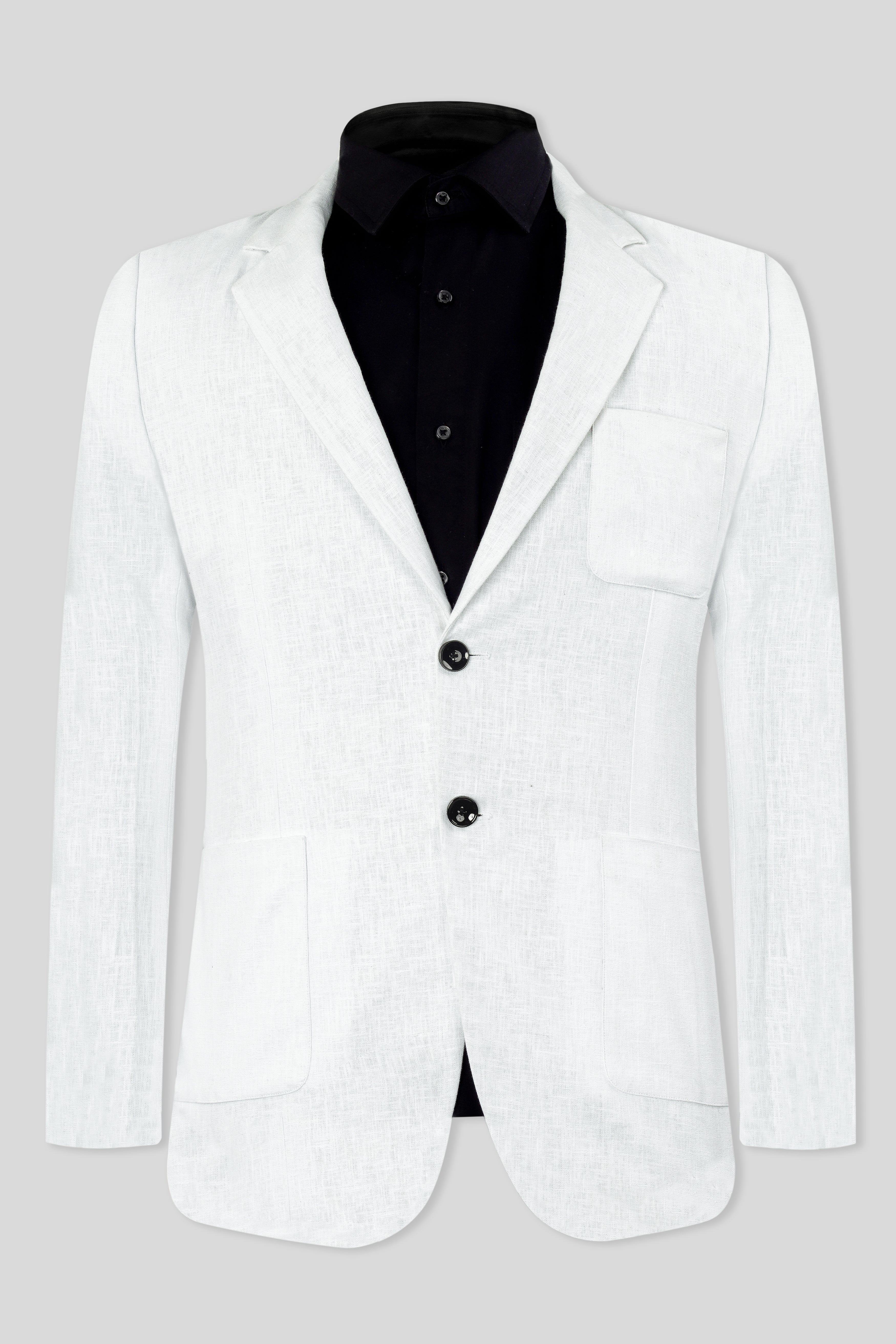 Bright White Luxurious Linen Single Breasted Blazer  ,BL3042-SB-PP-36, BL3042-SB-PP-38, BL3042-SB-PP-40, BL3042-SB-PP-42, BL3042-SB-PP-44, BL3042-SB-PP-46, BL3042-SB-PP-48, BL3042-SB-PP-50, BL3042-SB-PP-52, BL3042-SB-PP-54, BL3042-SB-PP-56, BL3042-SB-PP-58, BL3042-SB-PP-60