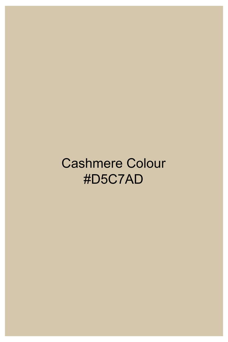 Cashmere Beige Premium Cotton Double Breasted Sports Blazer