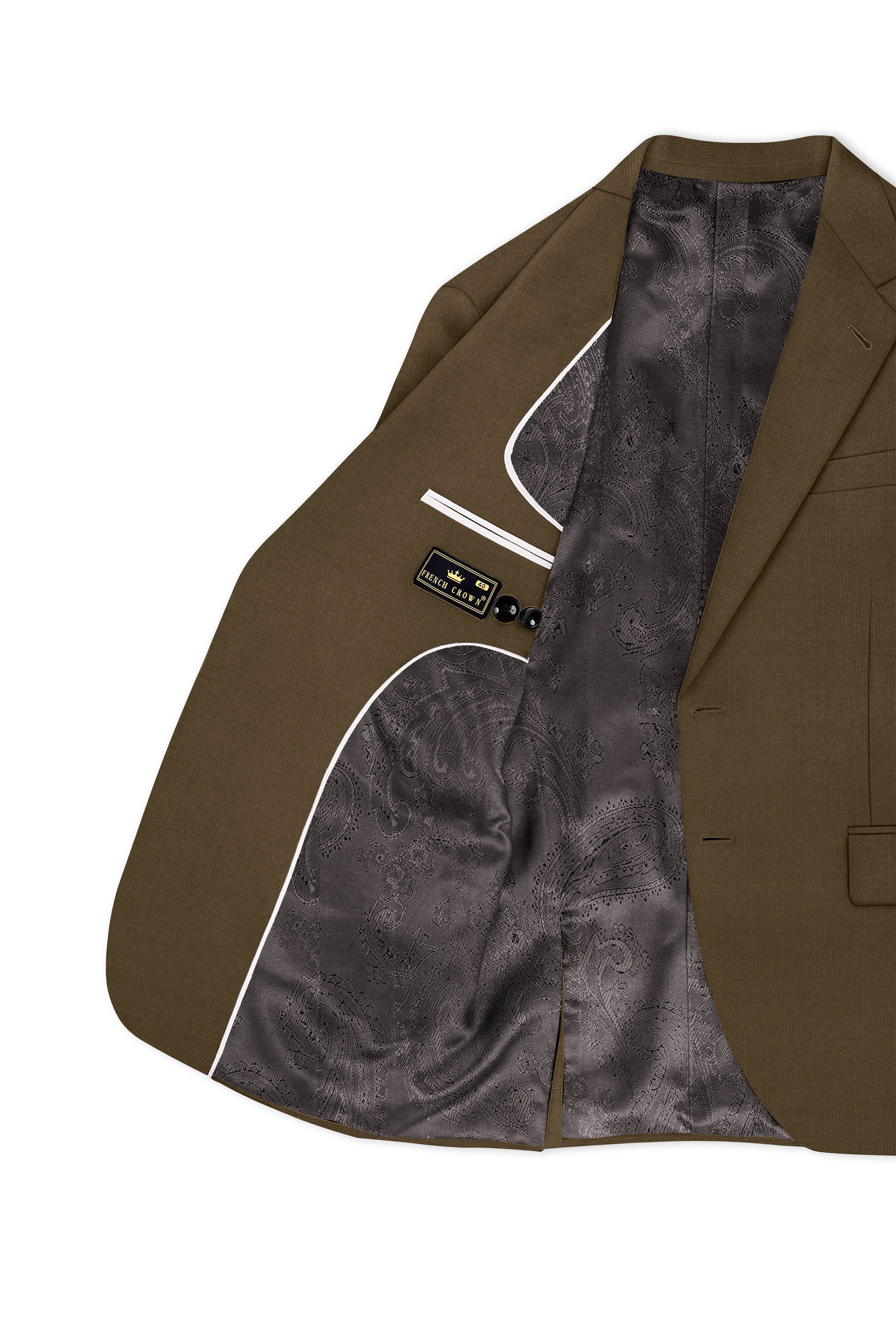 Tortilla Brown Wool Rich Single Breasted Blazer