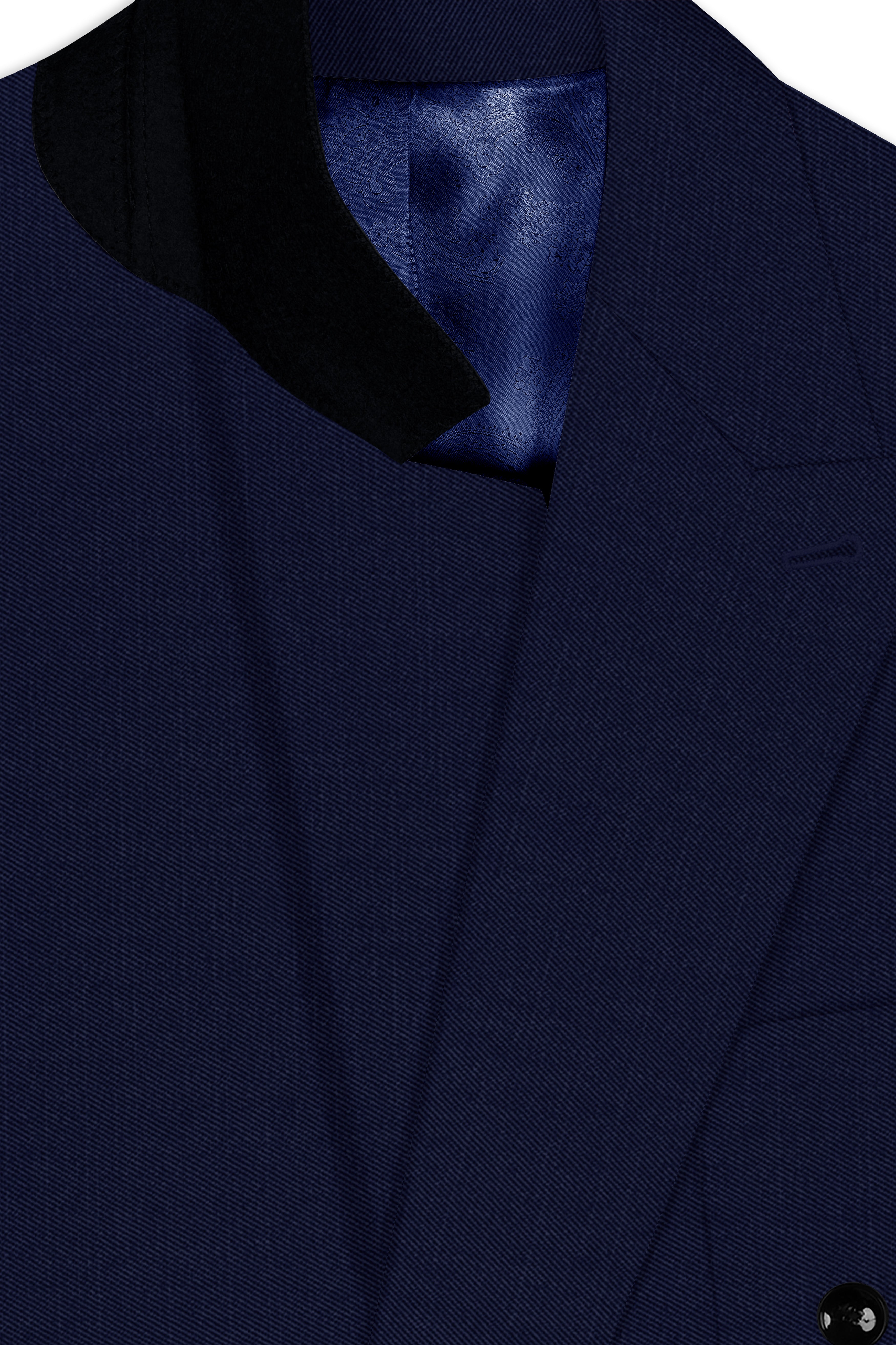 Cloud Burst Blue Wool Rich Double Breasted Sports Blazer