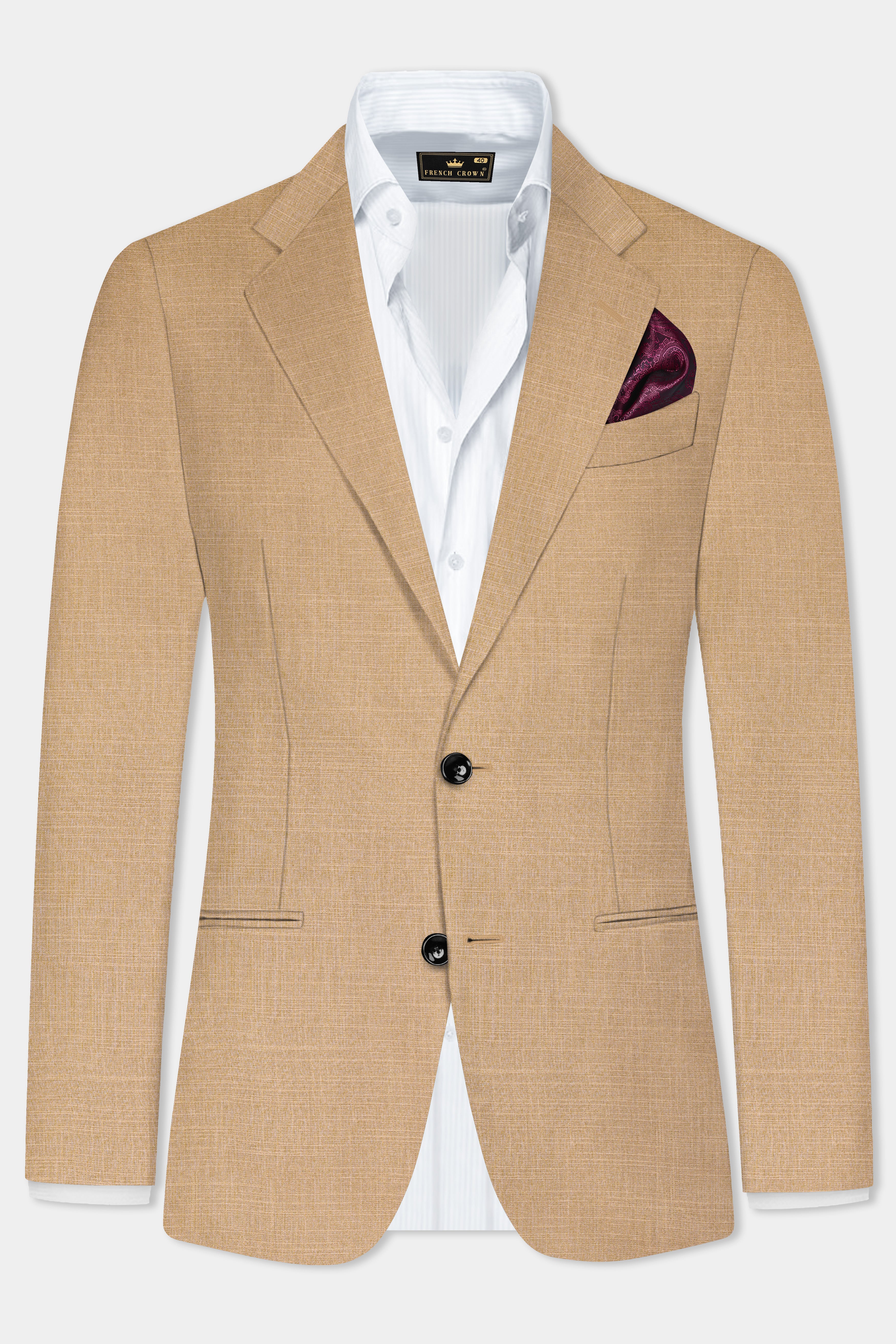 Sandrift Brown Luxurious Linen Blazer