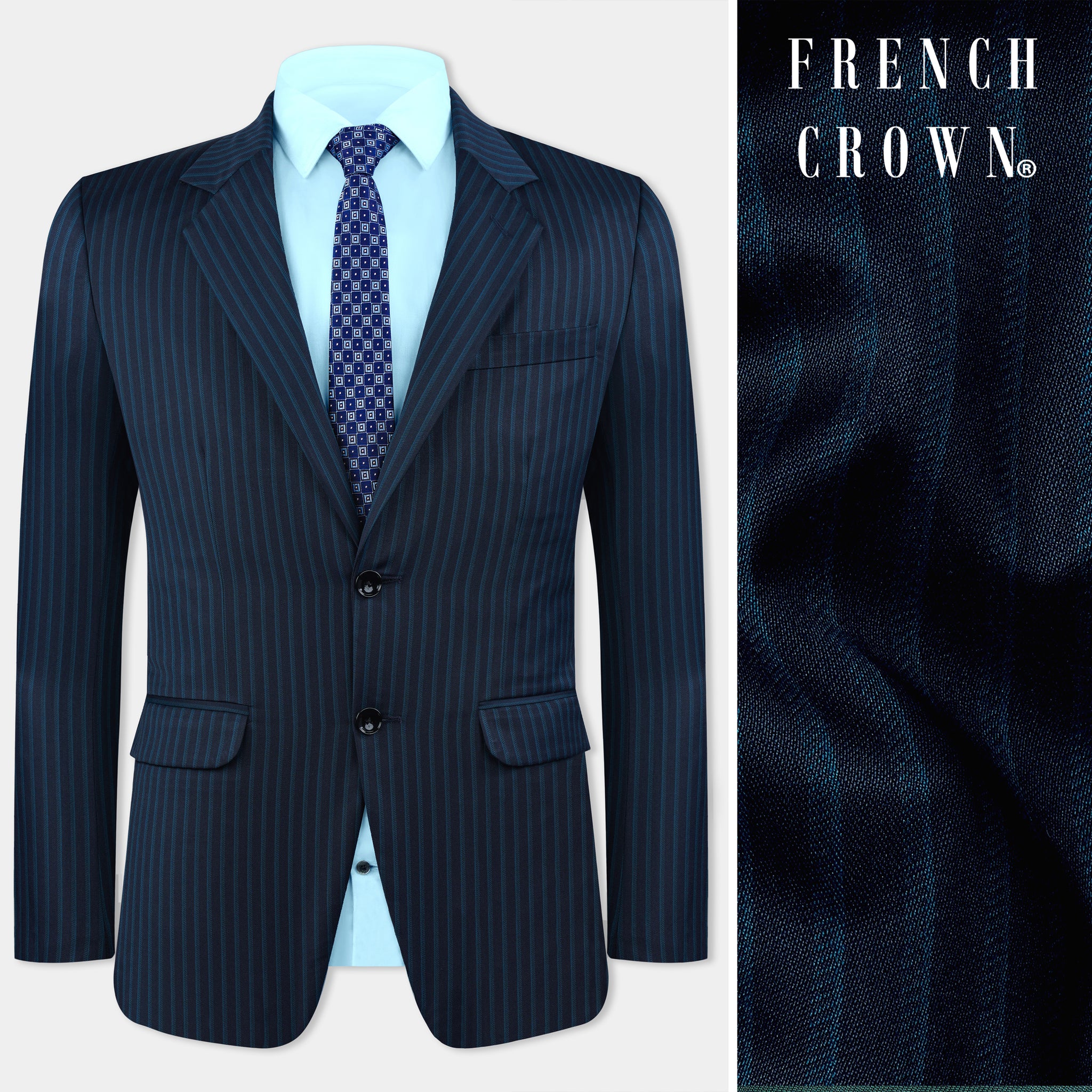 Black marine blazer main image 1