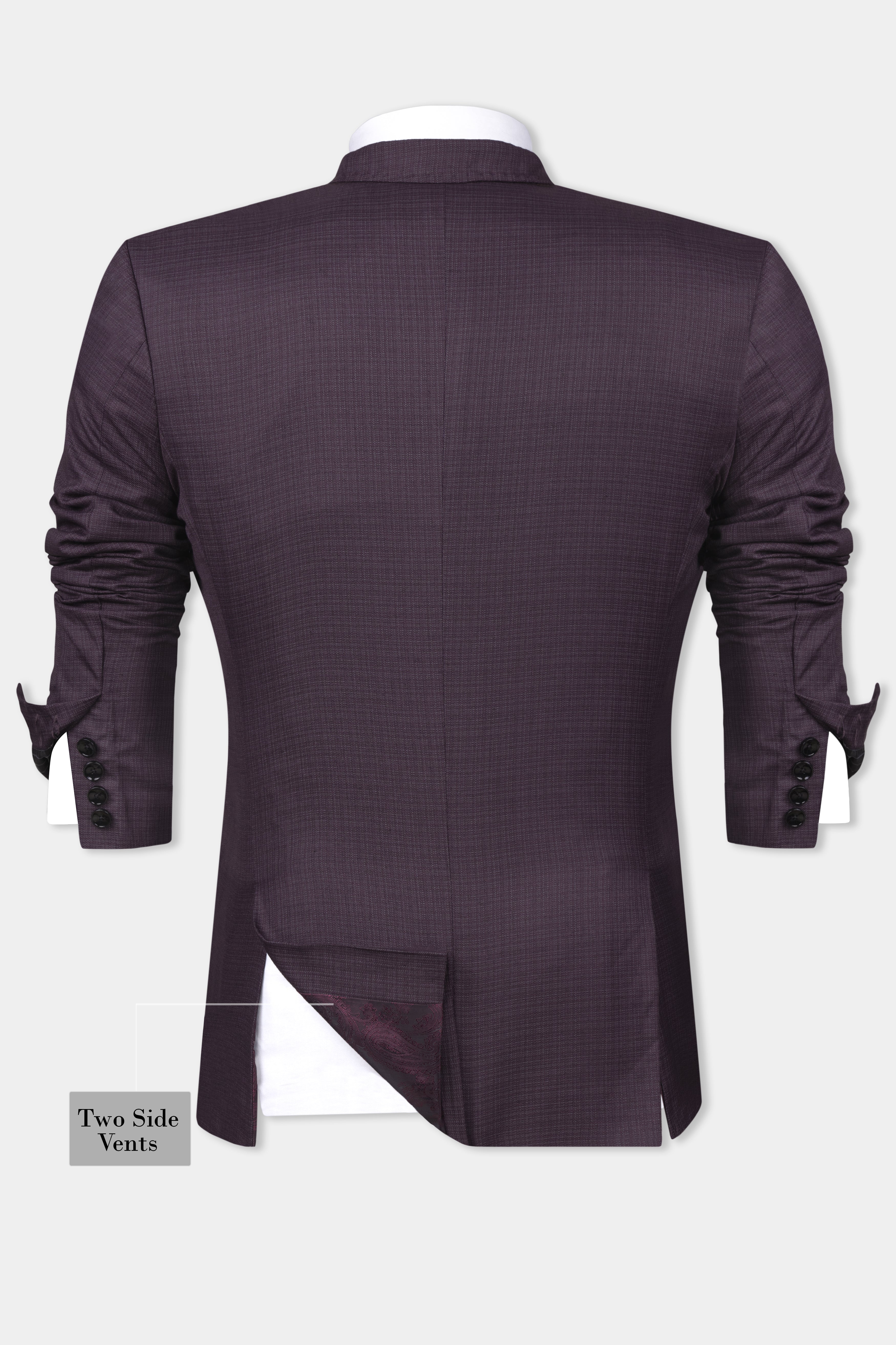 Rasin Purple Wool Rich Blazer