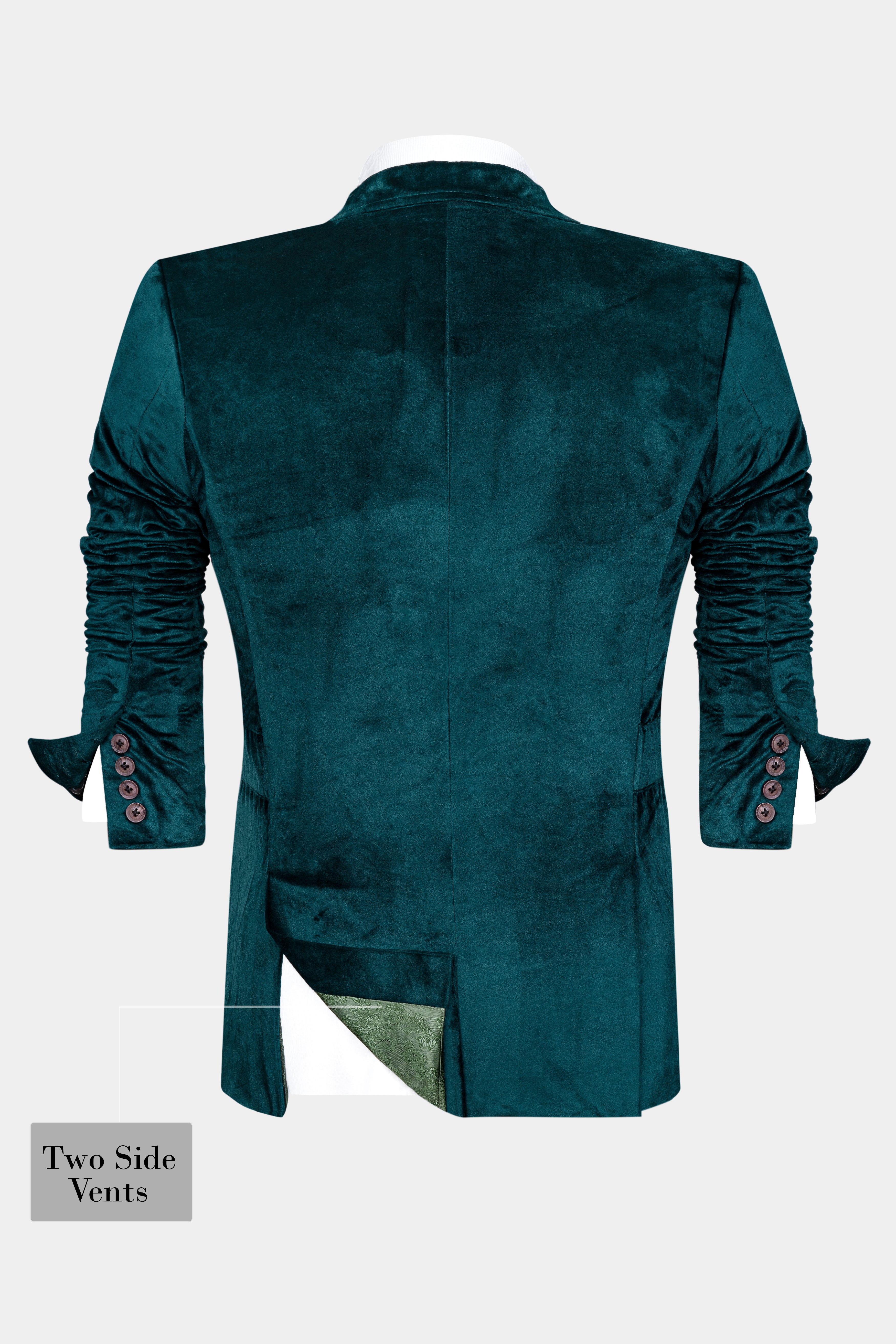 Daintree Blue Velvet Designer Blazer