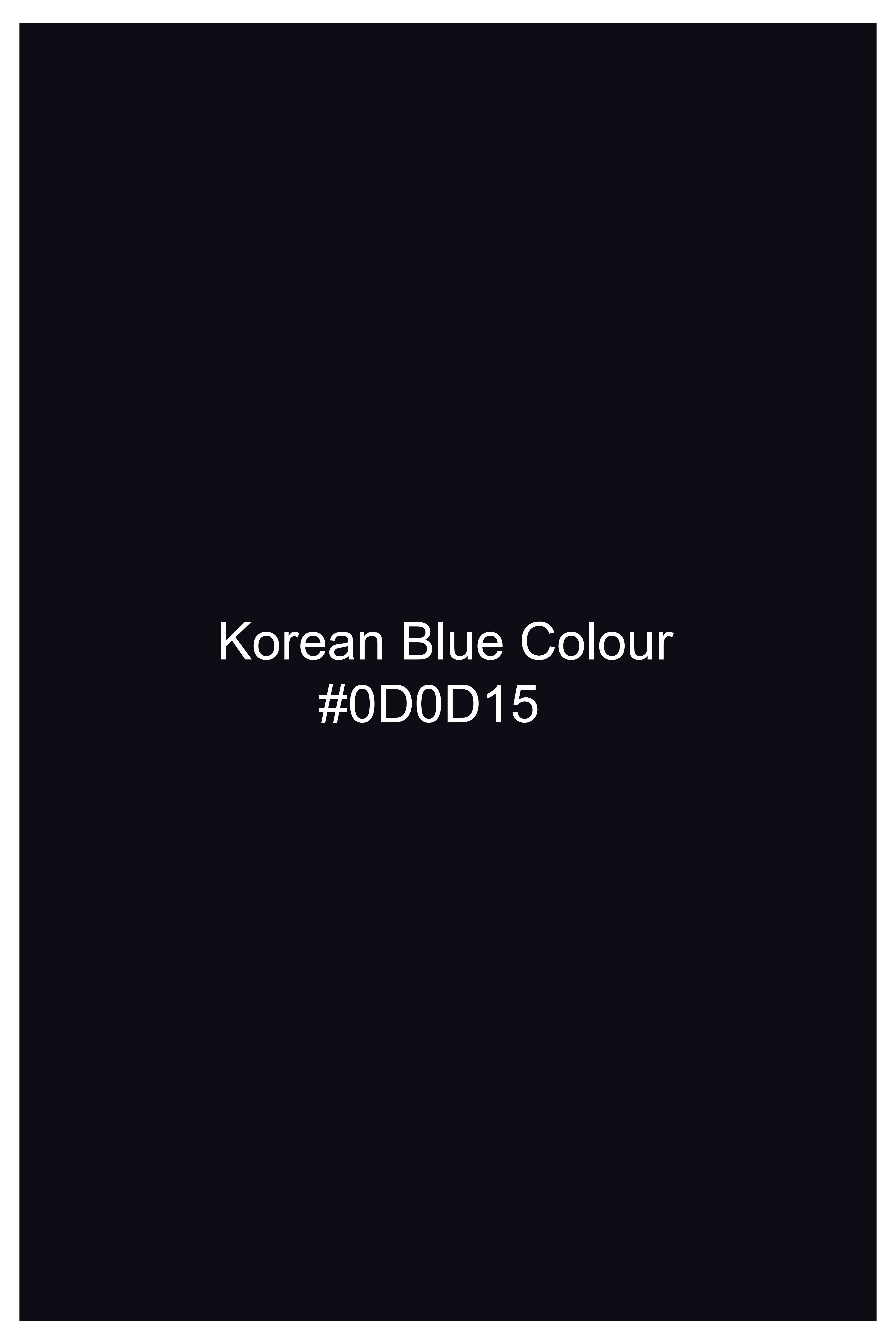 Korean Blue (The Best Blue We Have) Wool Rich Stretchable Traveler Blazer BL3267-SB-36, BL3267-SB-38, BL3267-SB-40, BL3267-SB-42, BL3267-SB-44, BL3267-SB-46, BL3267-SB-48, BL3267-SB-50, BL3267-SB-52, BL3267-SB-54, BL3267-SB-56, BL3267-SB-58, BL3267-SB-60