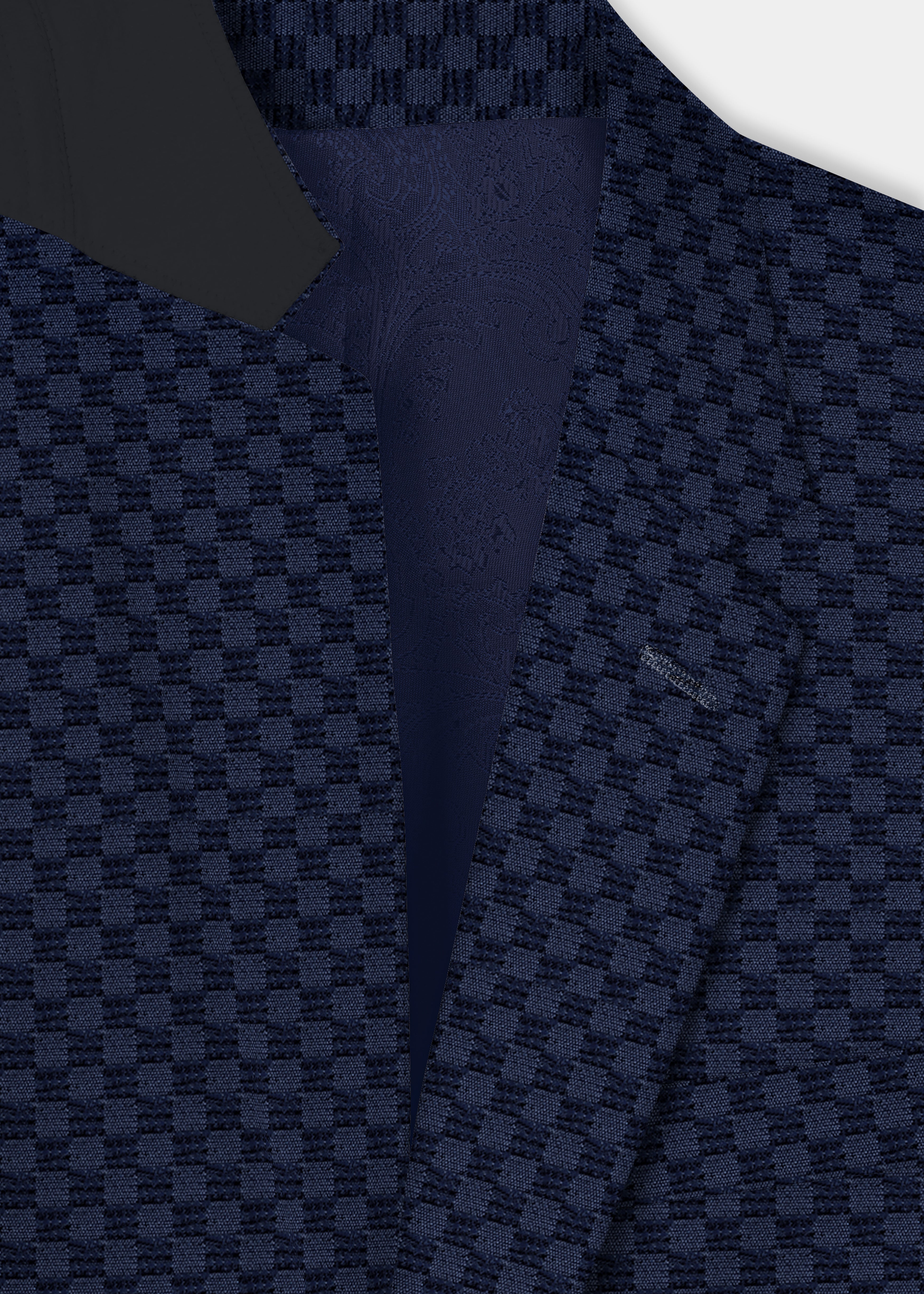 Midnight Blue Textured Single Breasted Blazer BL3338-SB-36, BL3338-SB-38, BL3338-SB-40, BL3338-SB-42, BL3338-SB-44, BL3338-SB-46, BL3338-SB-48, BL3338-SB-50, BL3338-SB-52, BL3338-SB-54, BL3338-SB-56, BL3338-SB-58, BL3338-SB-60