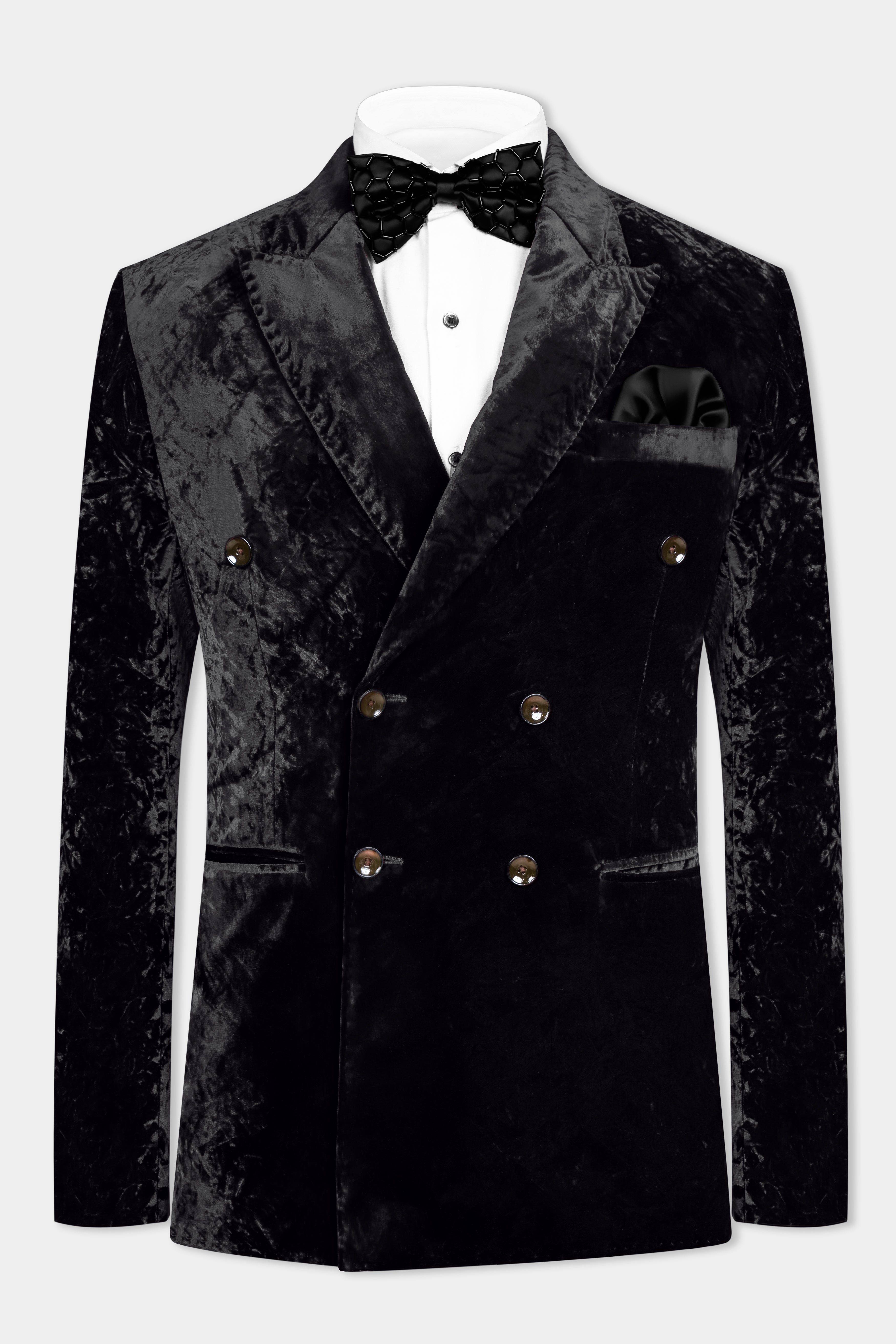 Crushed velvet tuxedo clearance jacket