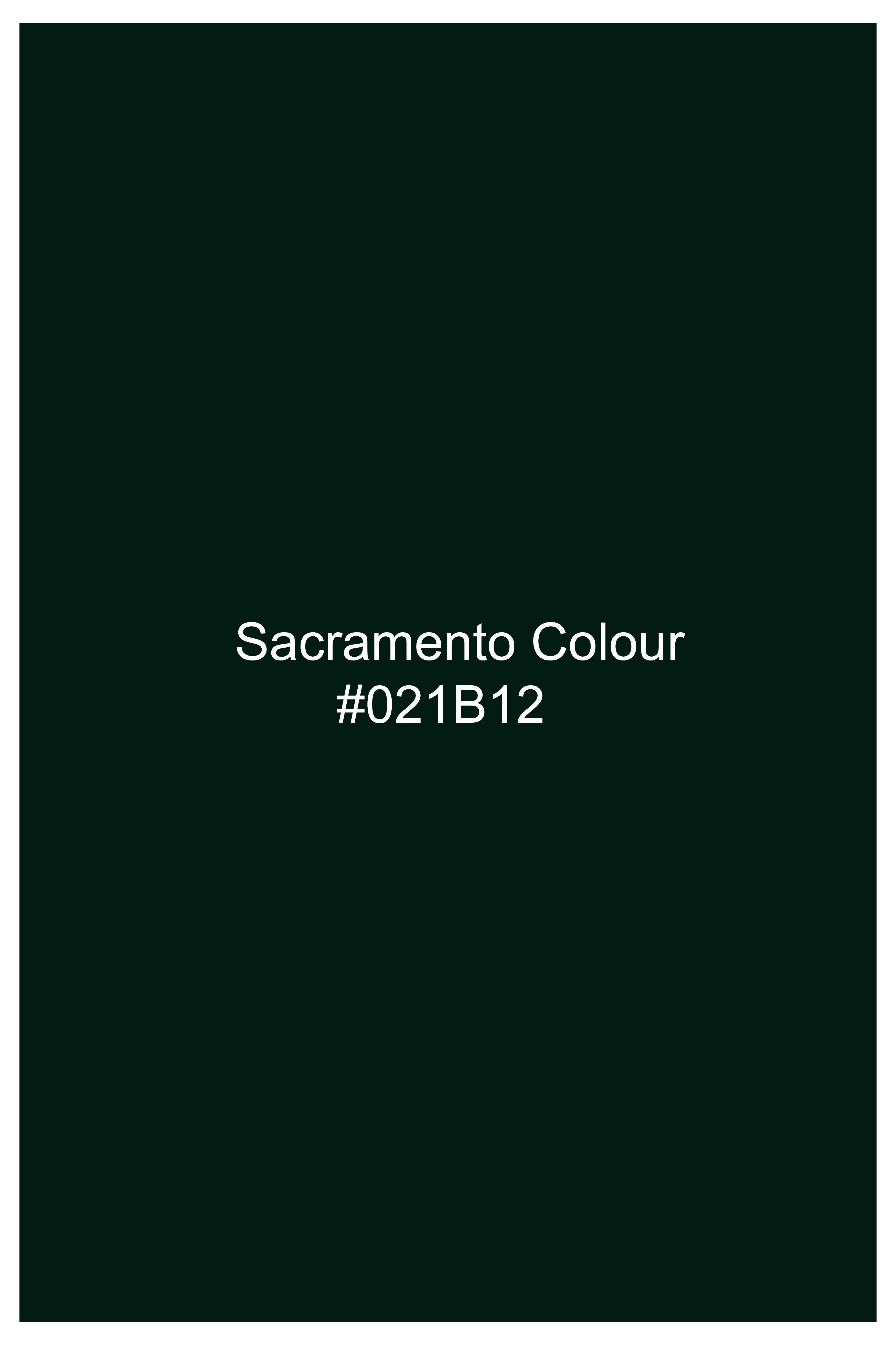 Sacramento Green Crushed Velvet Bandhgala Blazer
