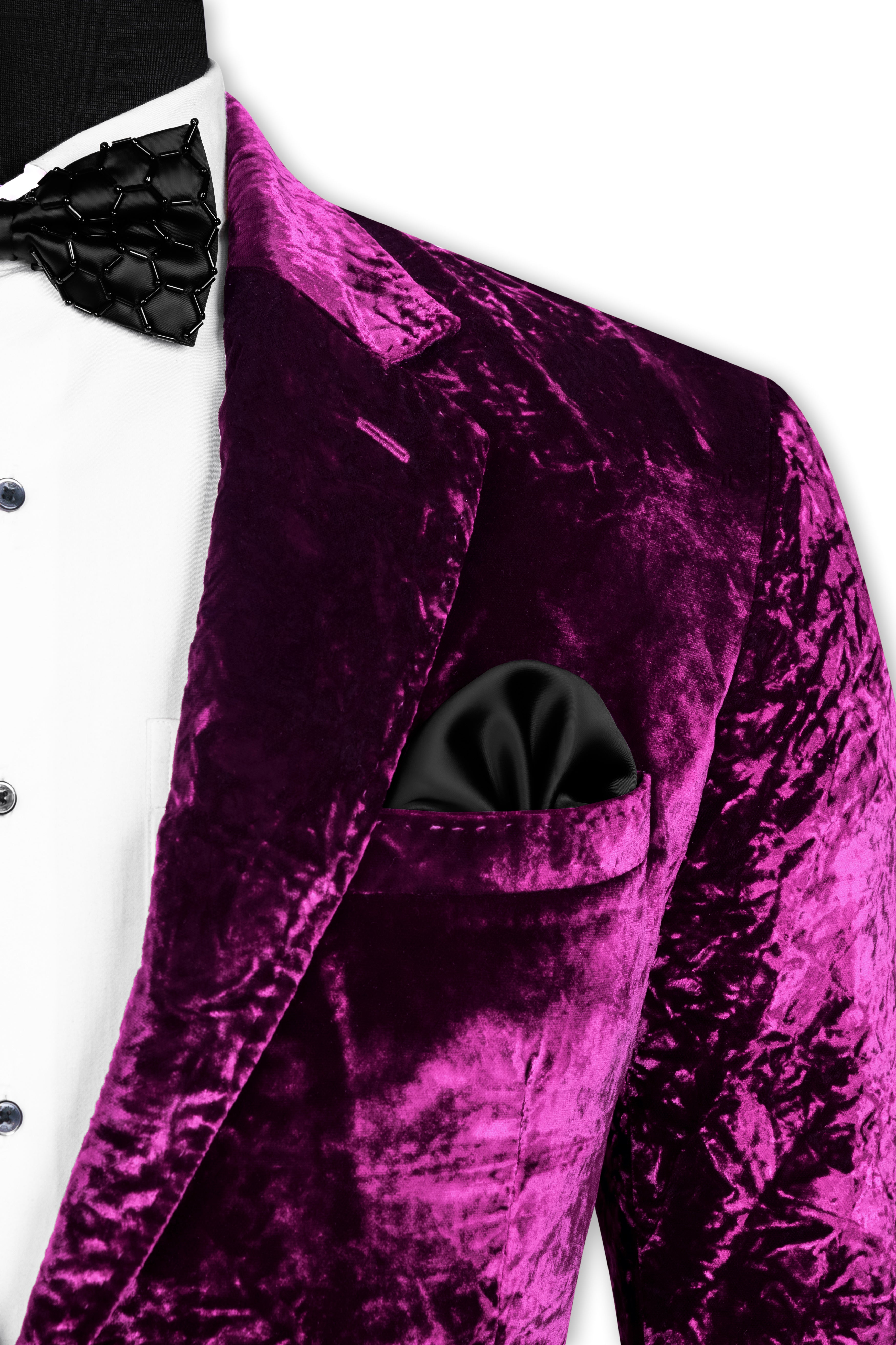 Purple crushed 2025 velvet jacket