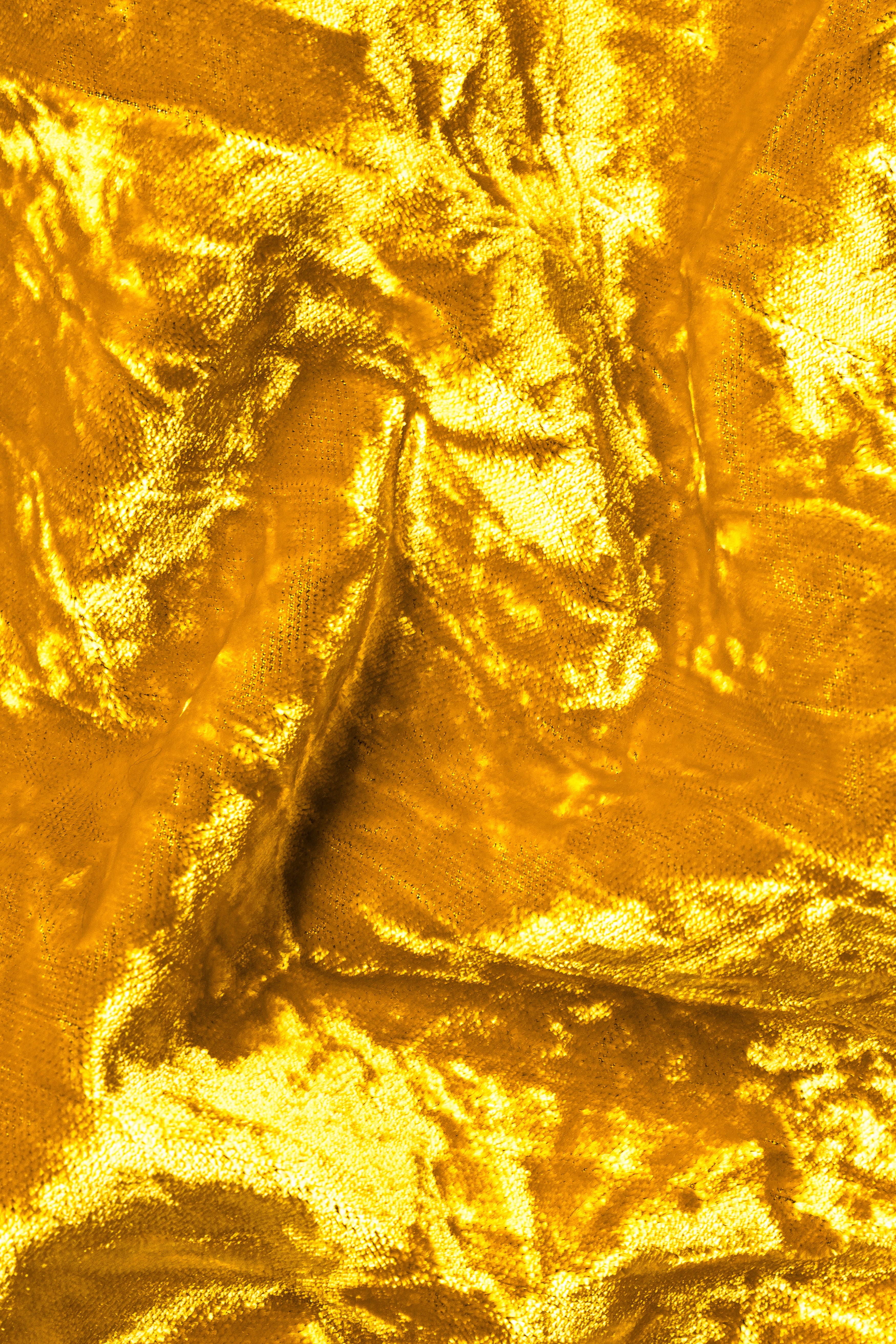 Gamboge Yellow Crushed Velvet Blazer