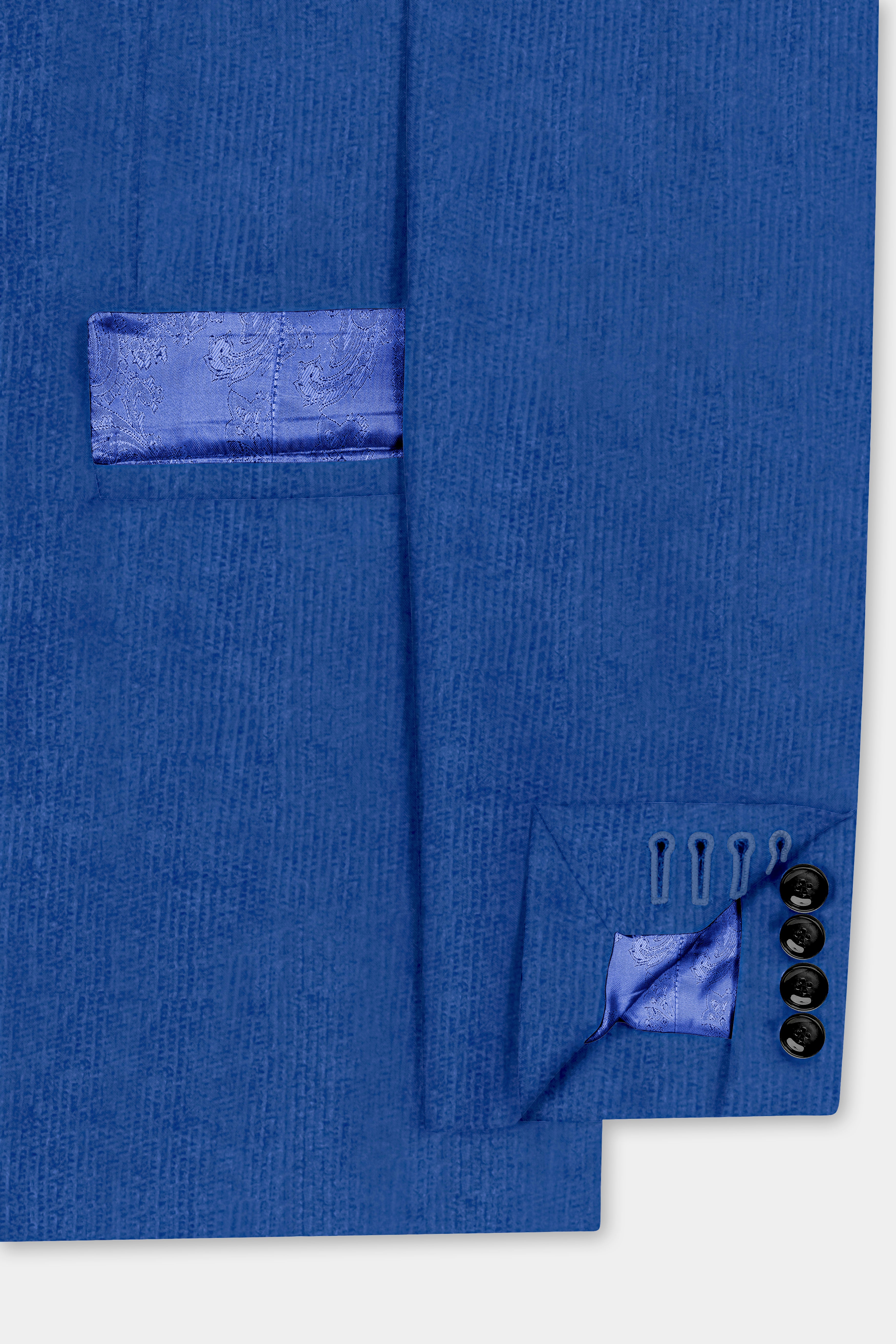 Cobalt Blue Corduroy Premium Cotton Blazer