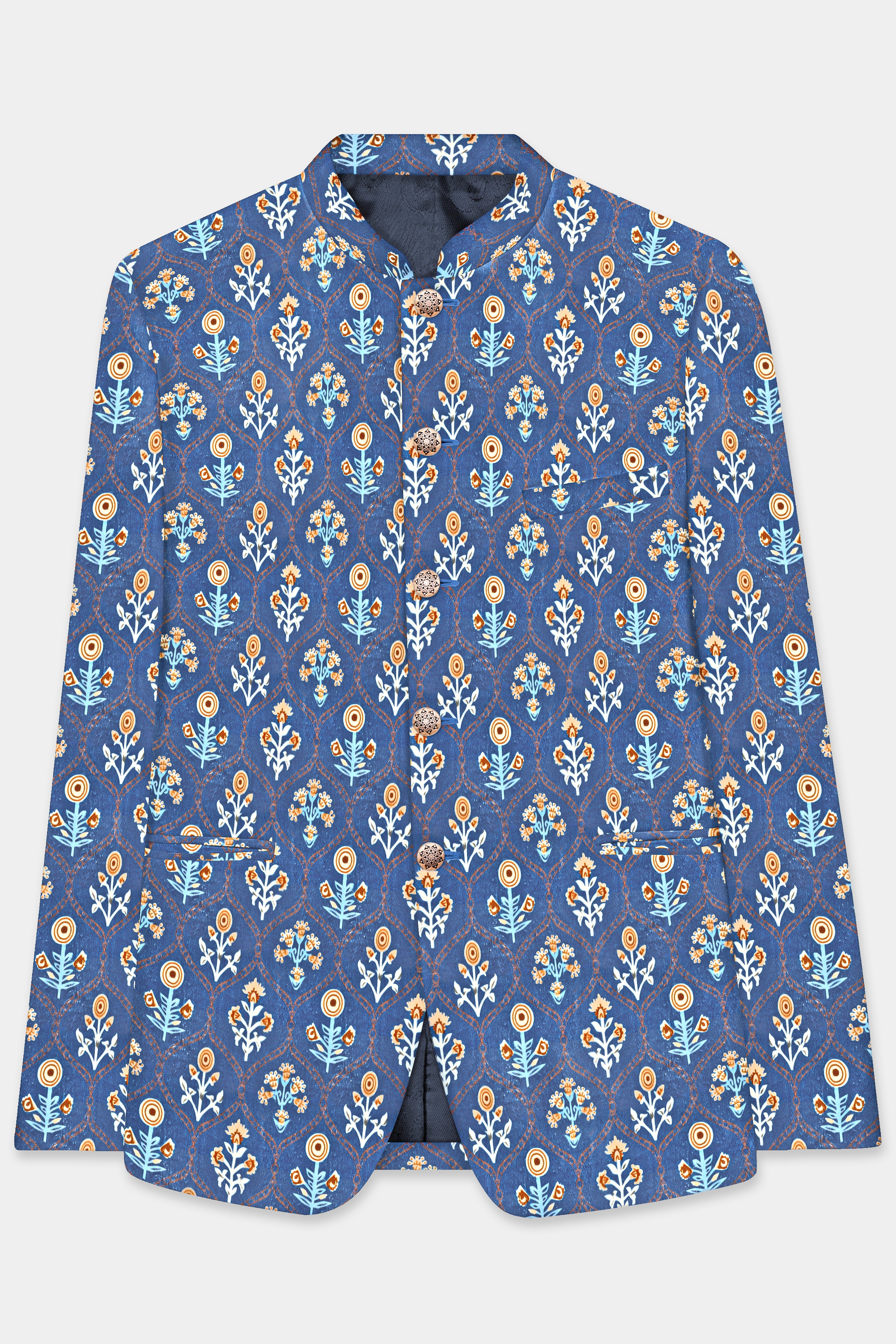 Aashi Enterprise A&E Men's Embroidered & Pleated Blue Cotton traditonal  Piece Kutchi work Navratri Garba Kediyu & Dhoti Set : Amazon.in: Clothing &  Accessories