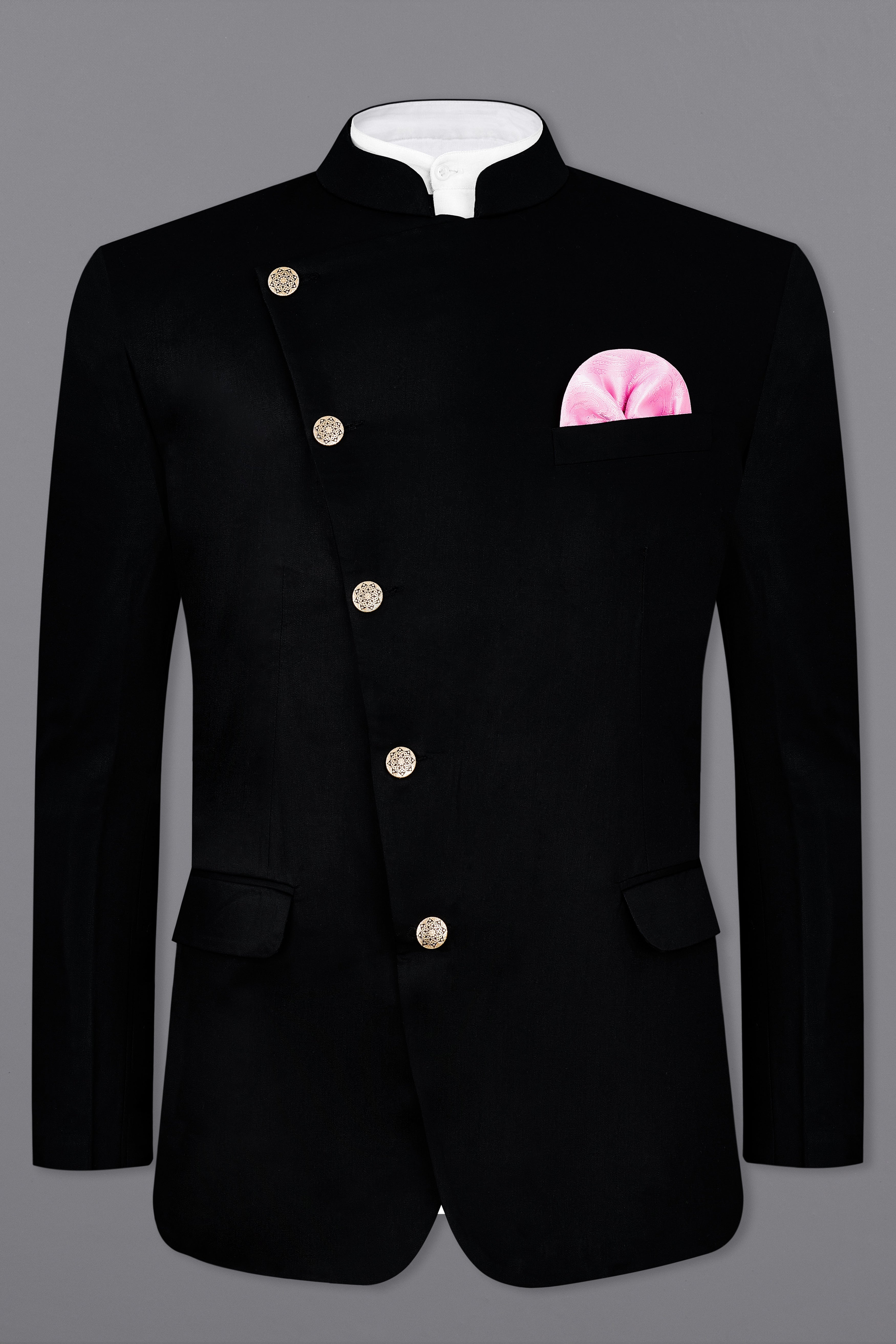 Jodhpuri blazer black sale